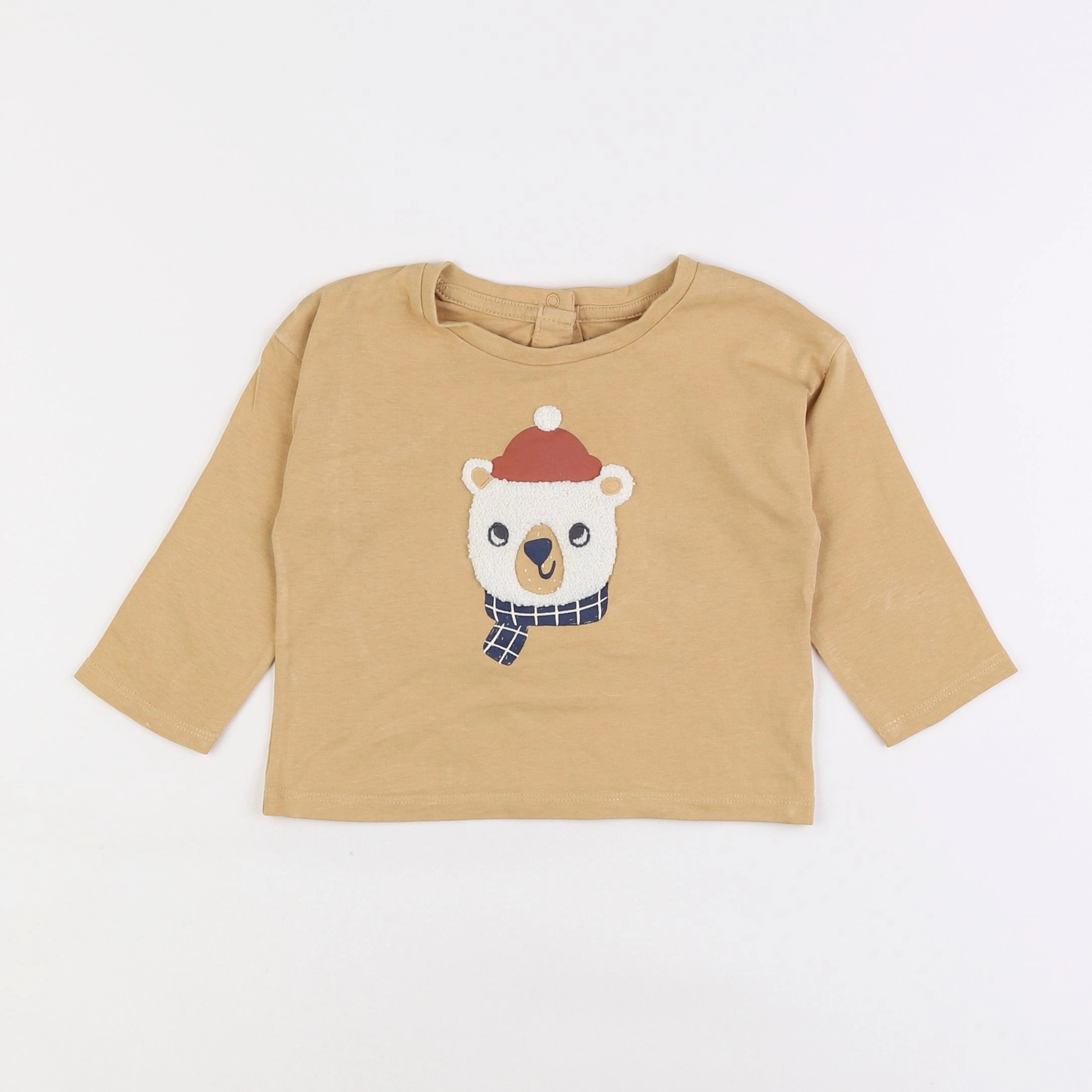 Vertbaudet - tee-shirt jaune - 12 mois