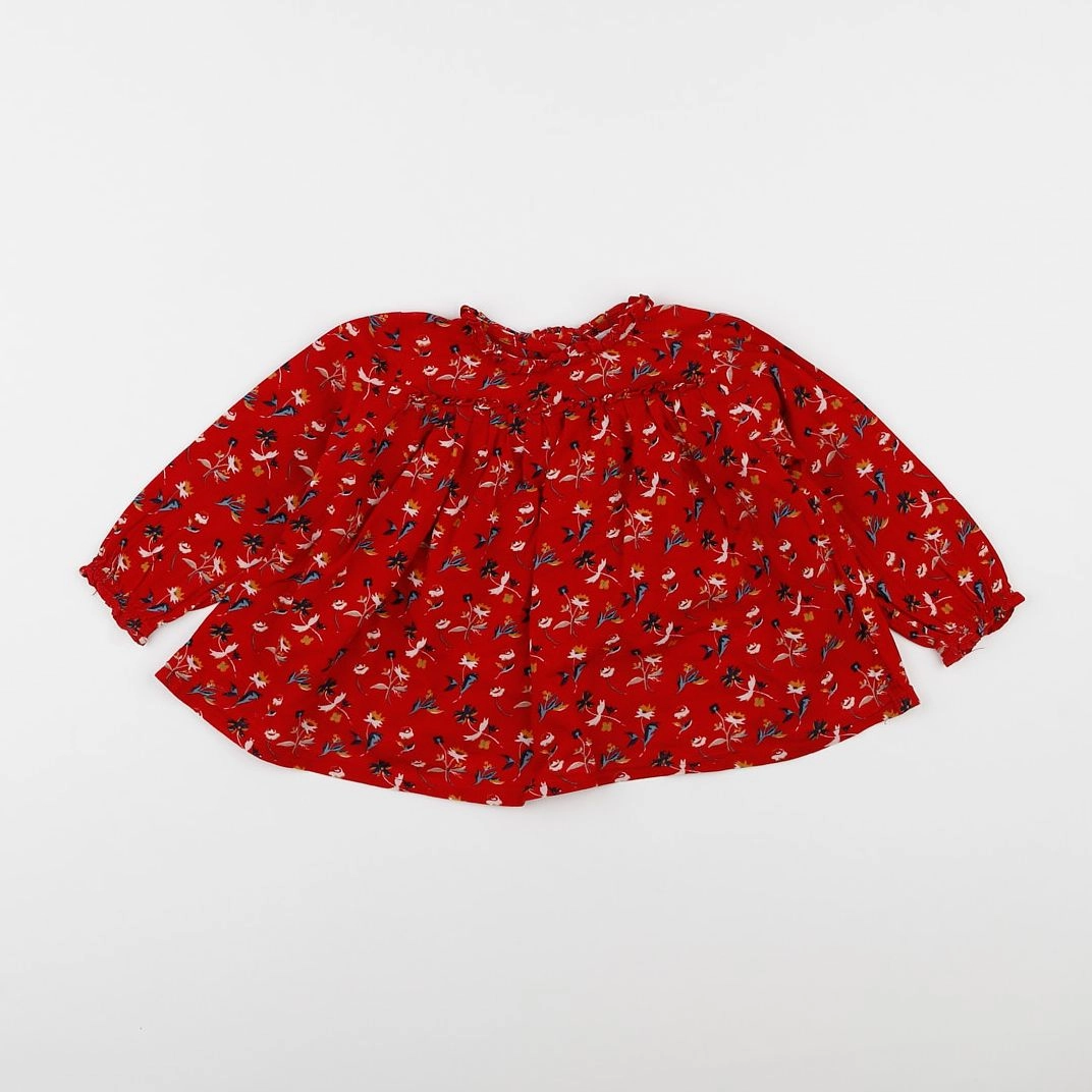 Boutchou - blouse rouge - 18 mois