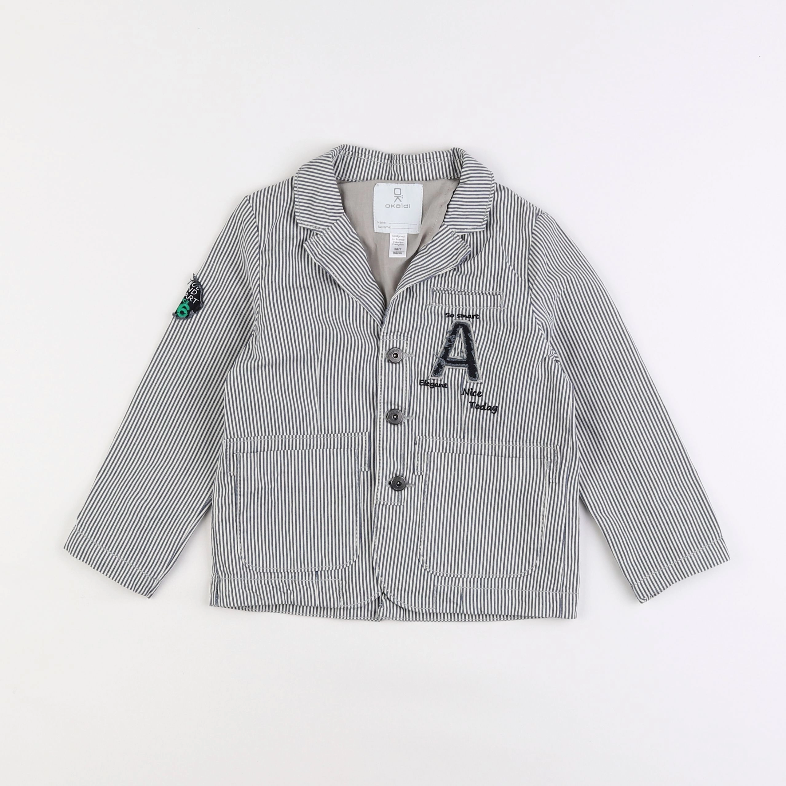 Okaidi - veste gris - 3 ans