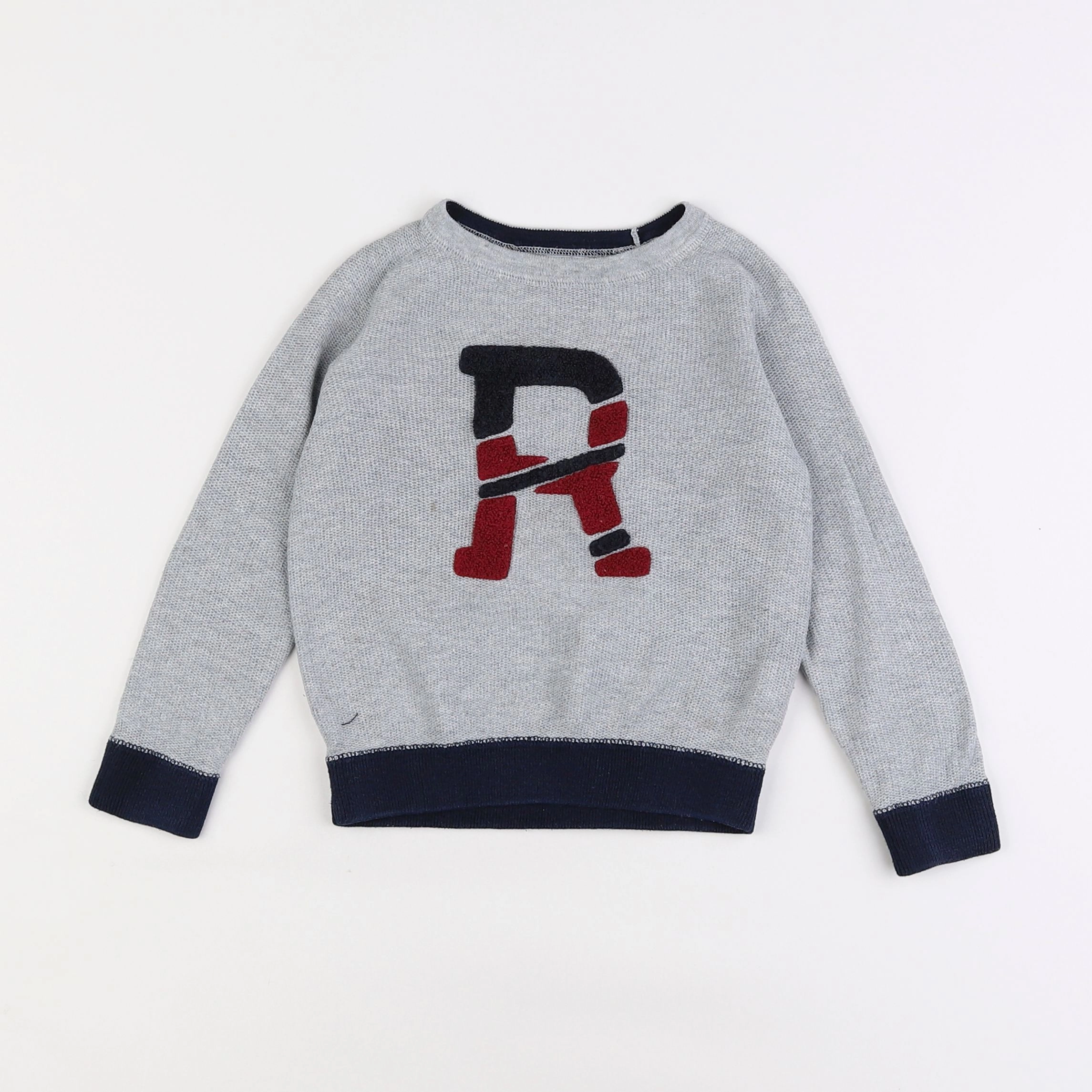 Okaidi - pull gris - 3 ans