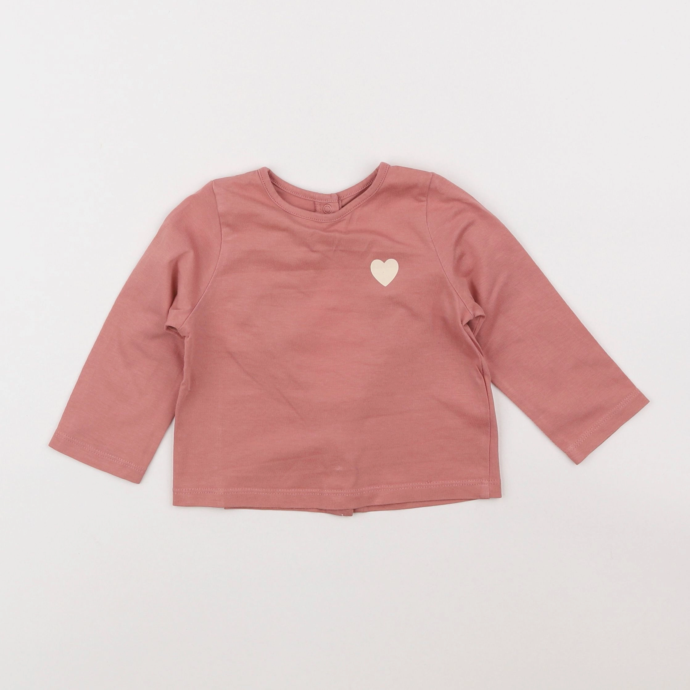 Vertbaudet - tee-shirt rose - 9 mois