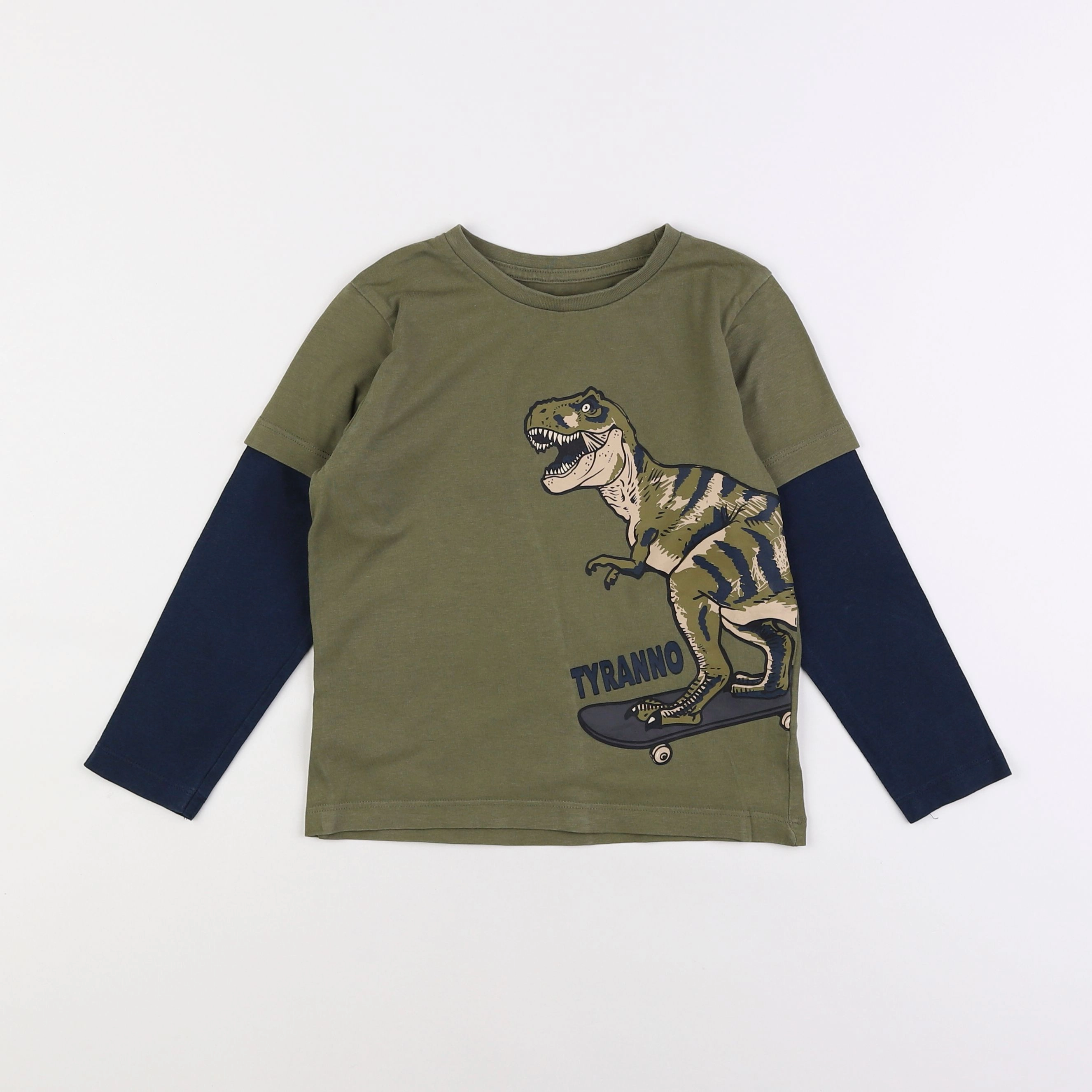 Vertbaudet - tee-shirt vert - 5 ans