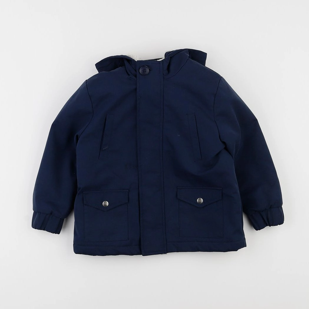 Monoprix - manteau bleu - 3 ans