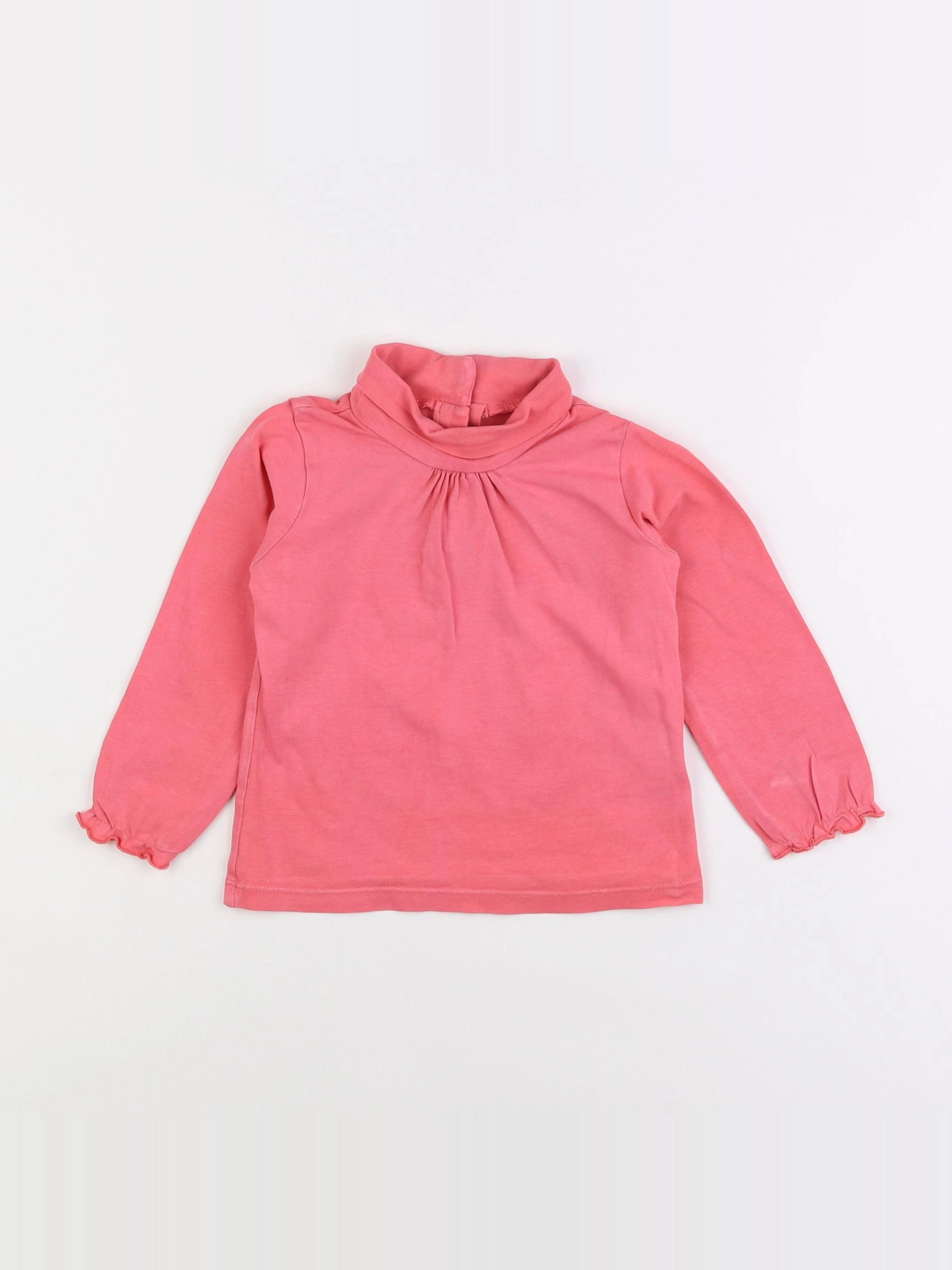 Vertbaudet - sous-pull rose - 2 ans