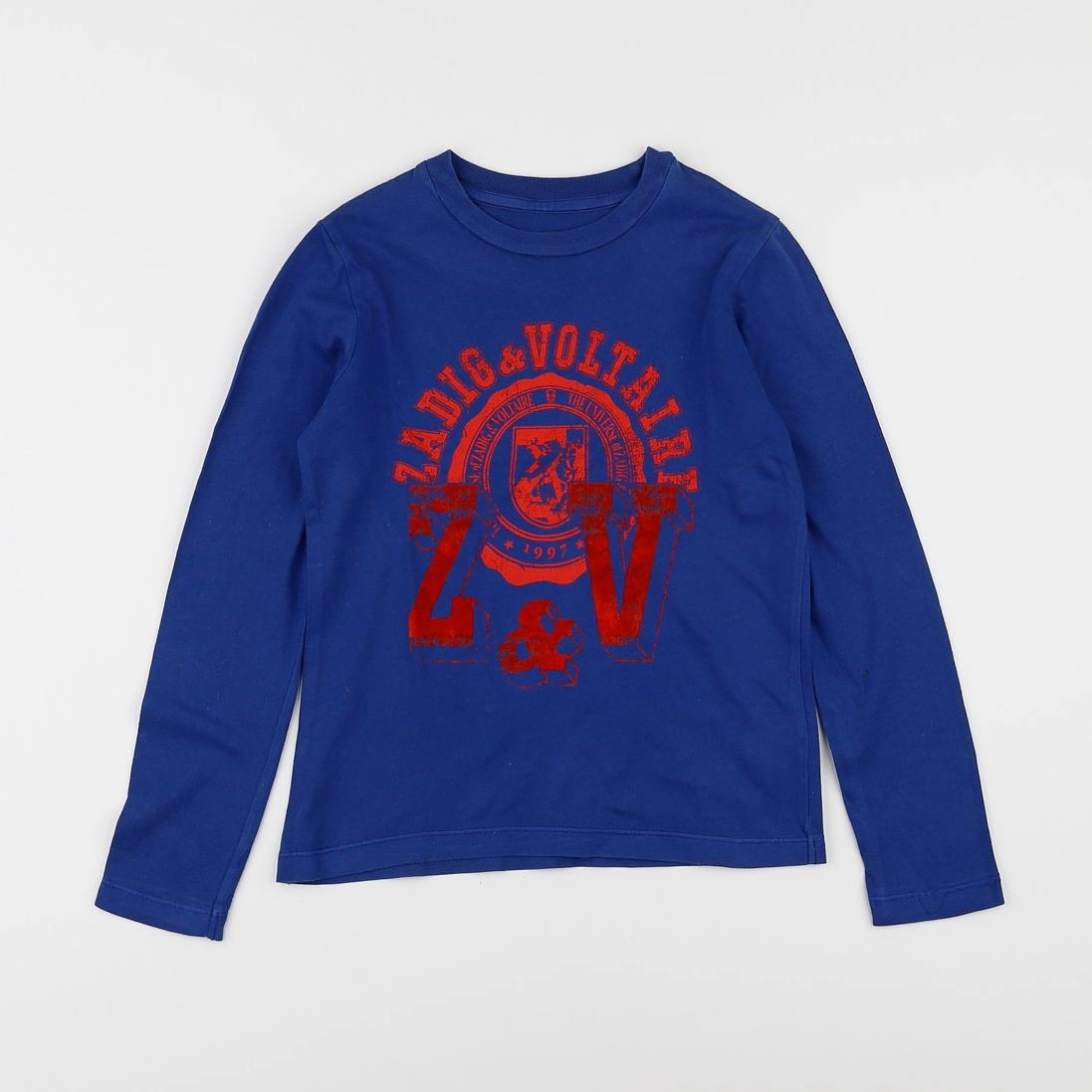 Zadig & Voltaire - tee-shirt bleu - 8 ans