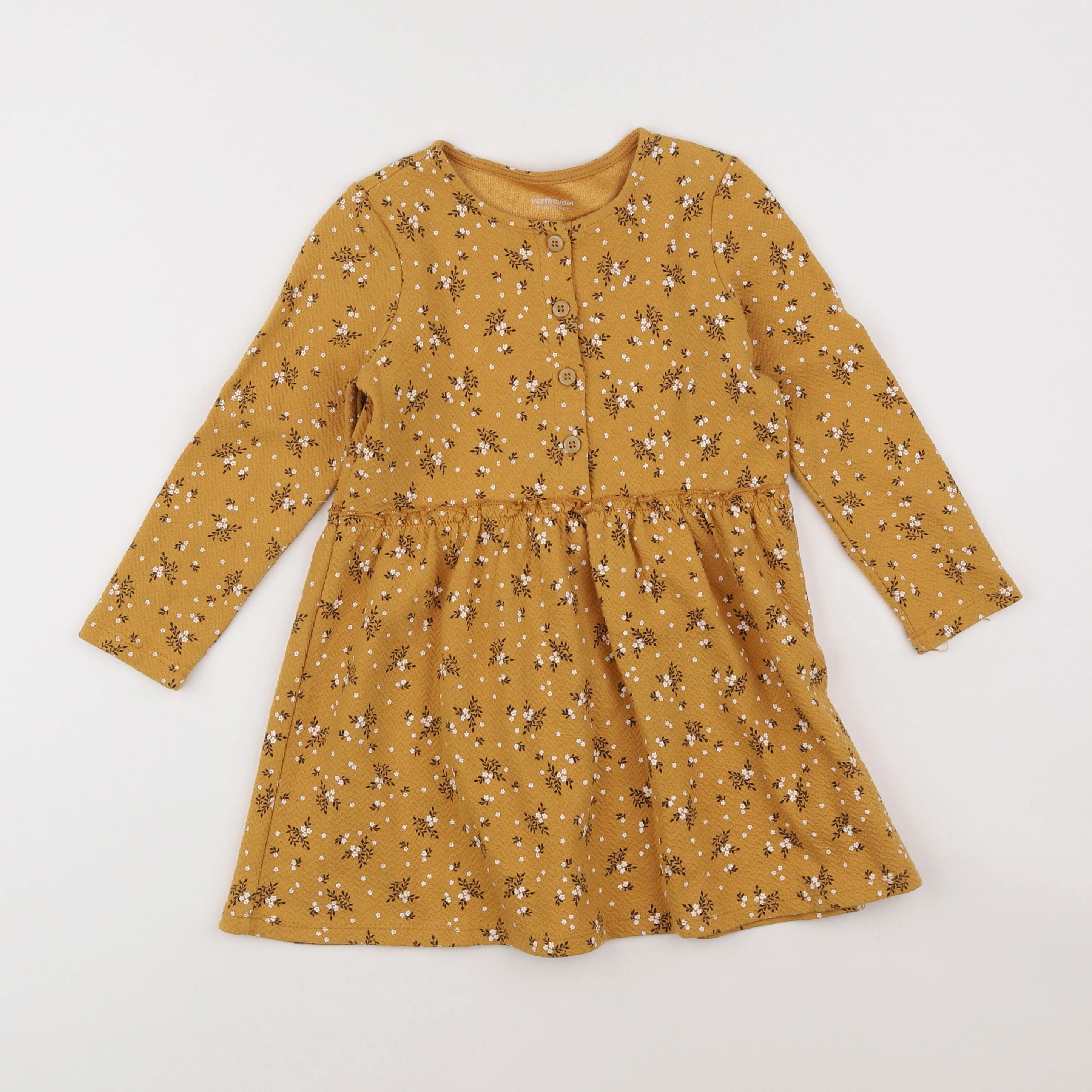 Vertbaudet - robe jaune - 5 ans