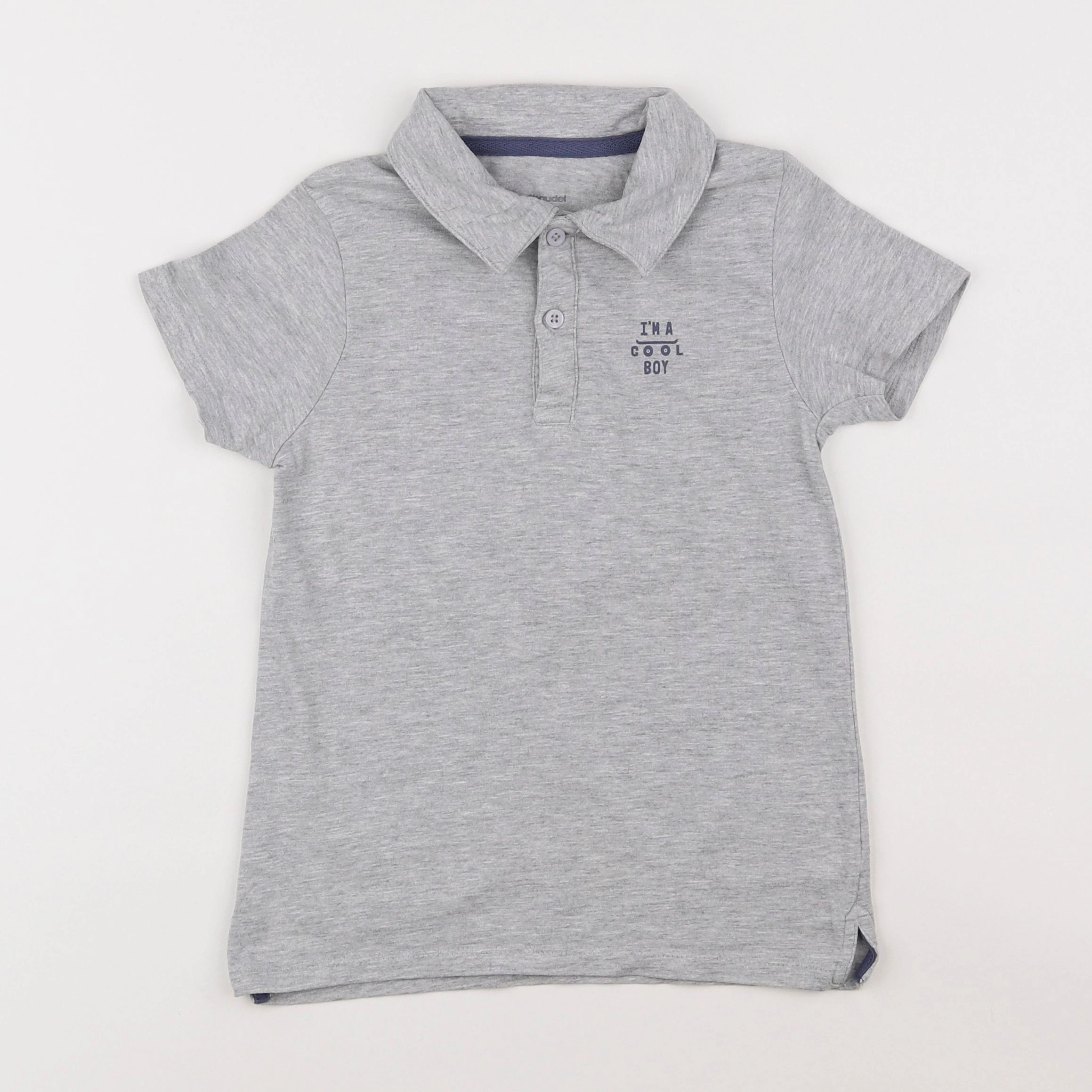 Vertbaudet - polo gris - 5 ans