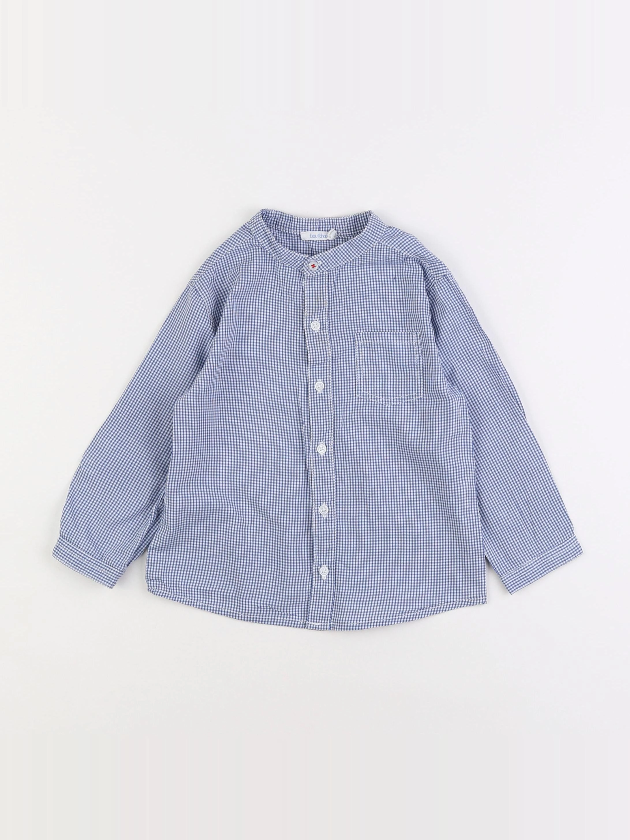 Boutchou - chemise bleu - 2 ans