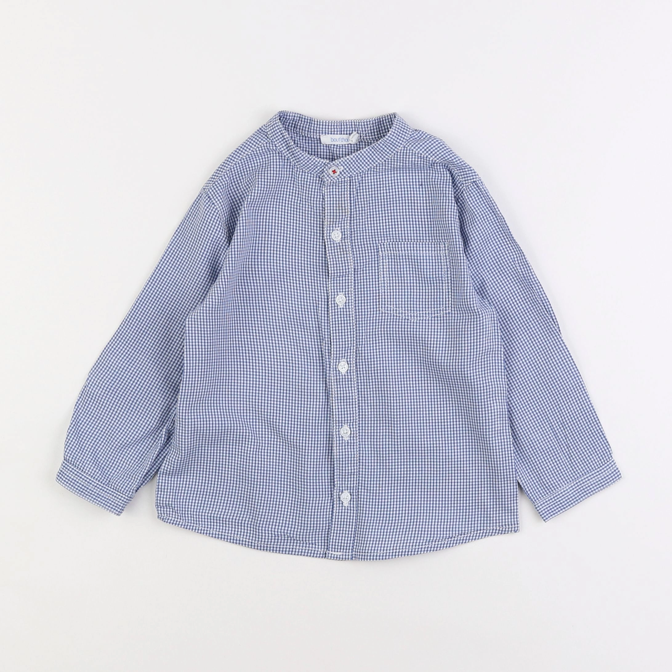 Boutchou - chemise bleu - 2 ans