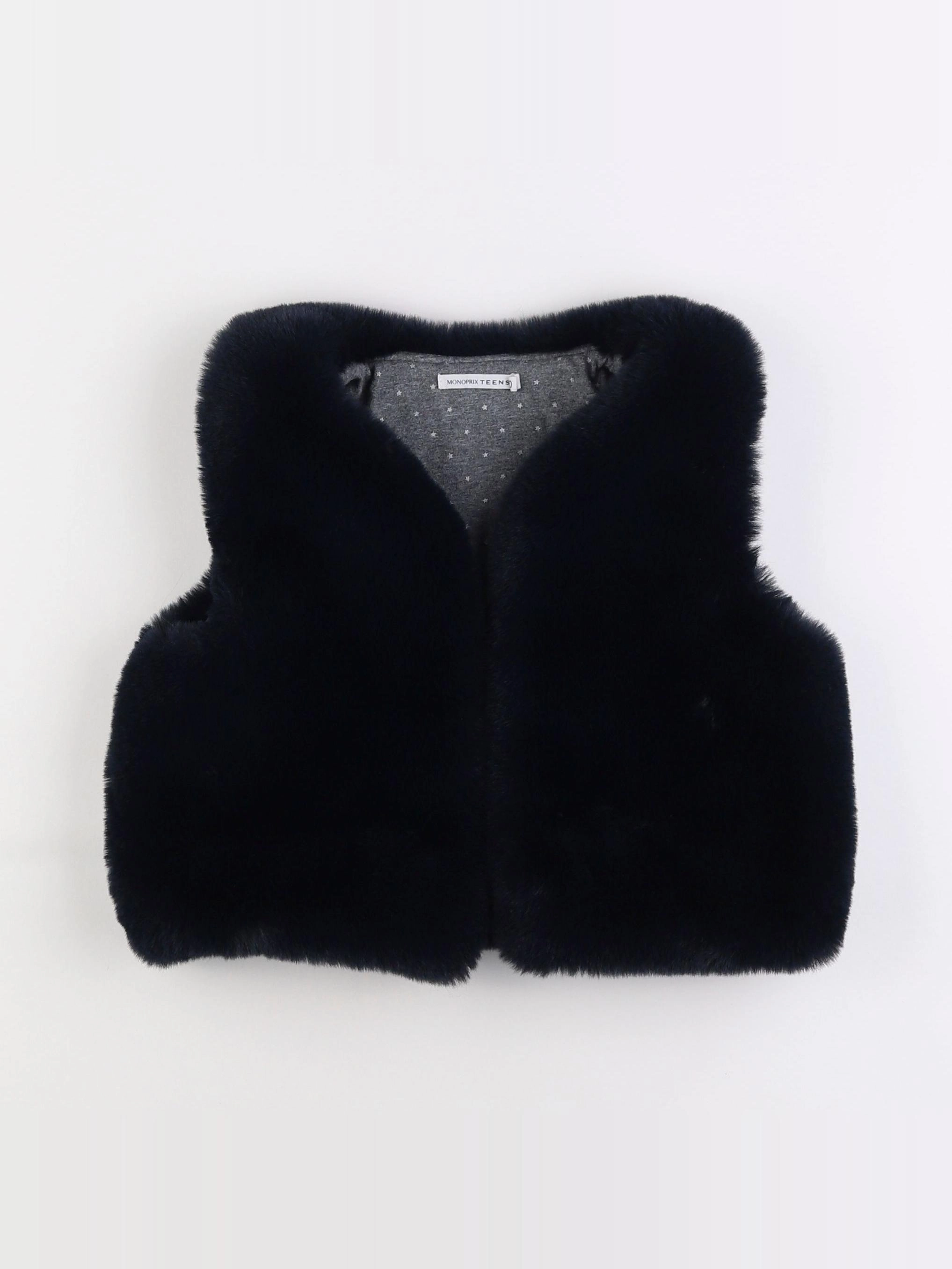 Monoprix - gilet bleu - 10 ans