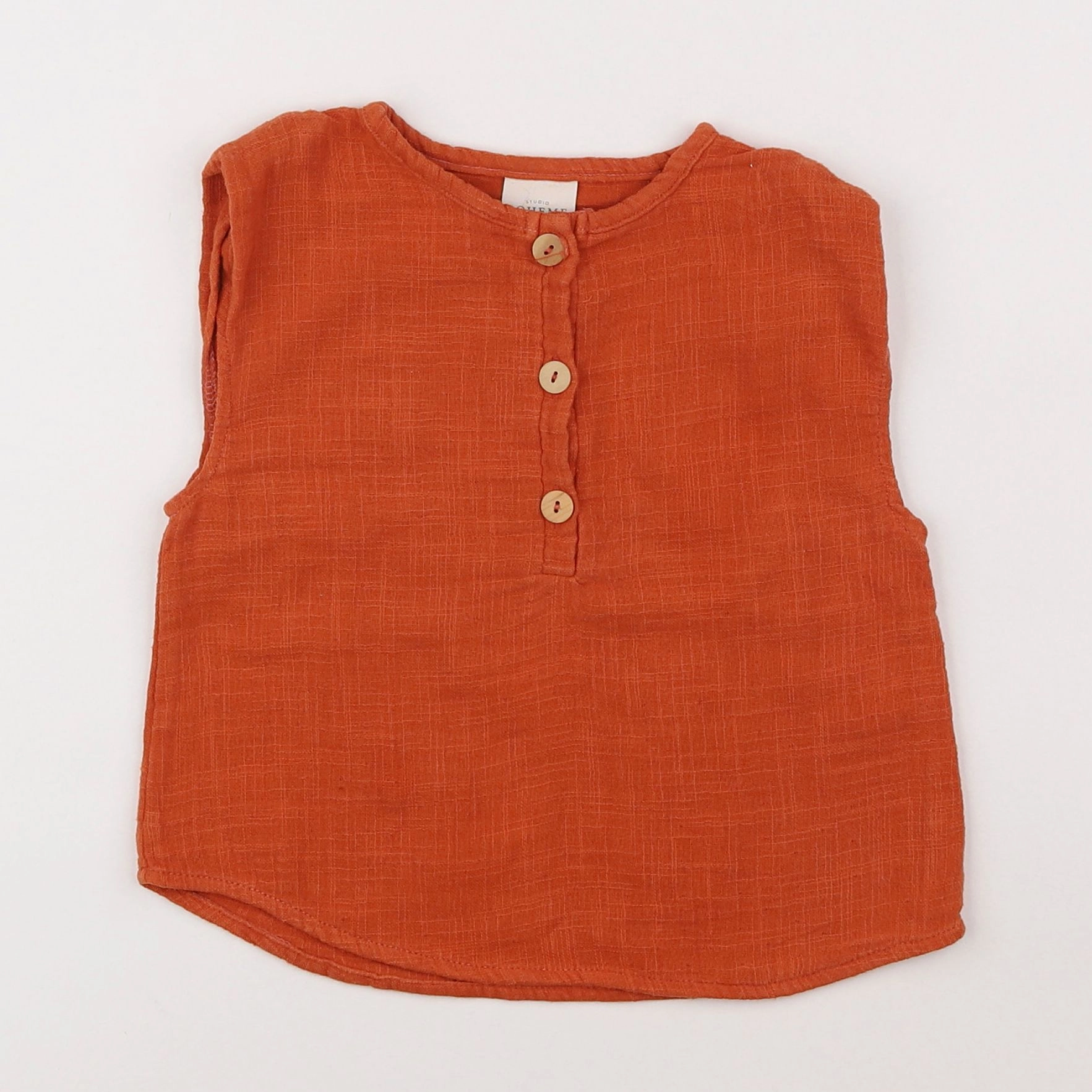 Studio Boheme - chemise orange - 18 mois