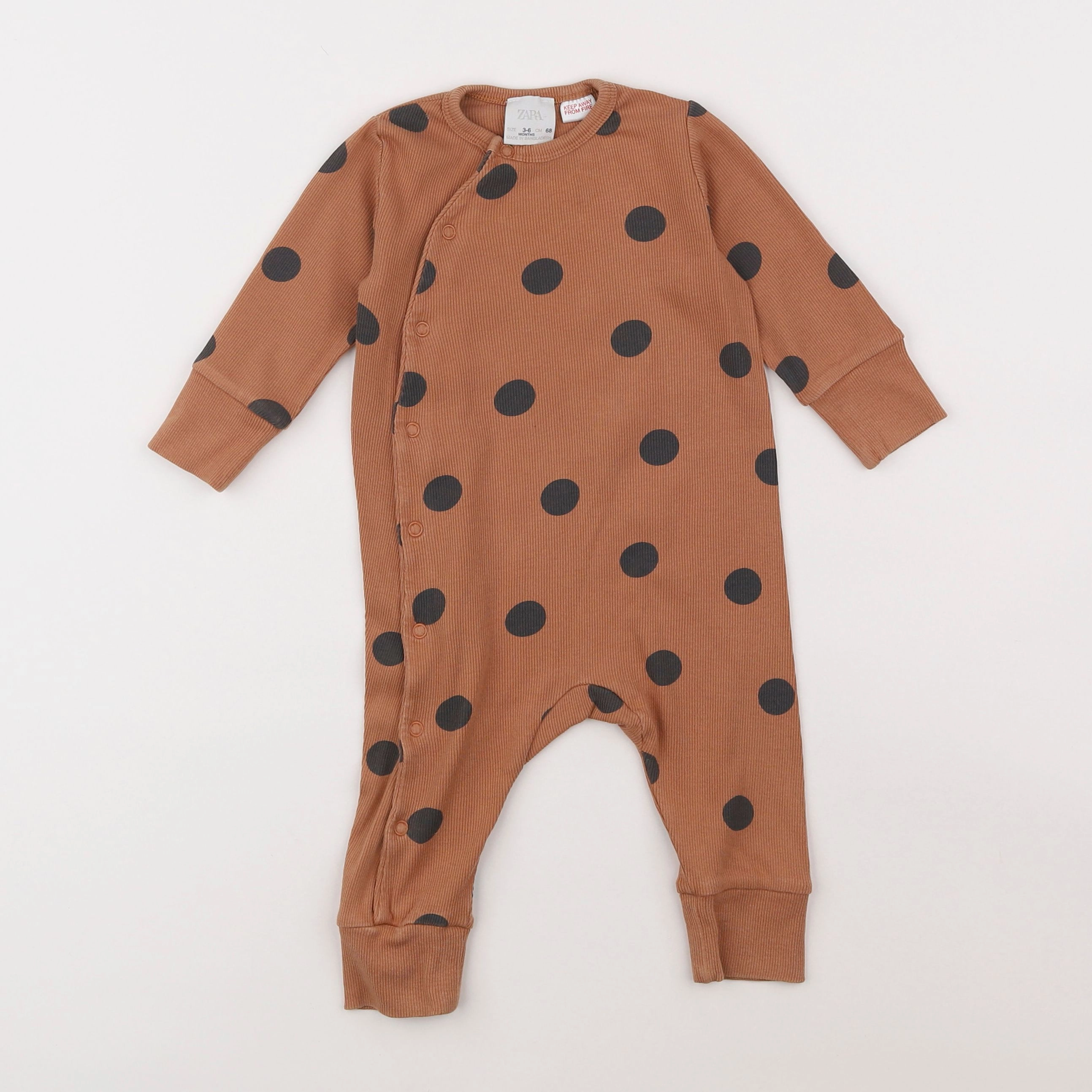 Zara - pyjama marron - 3/6 mois