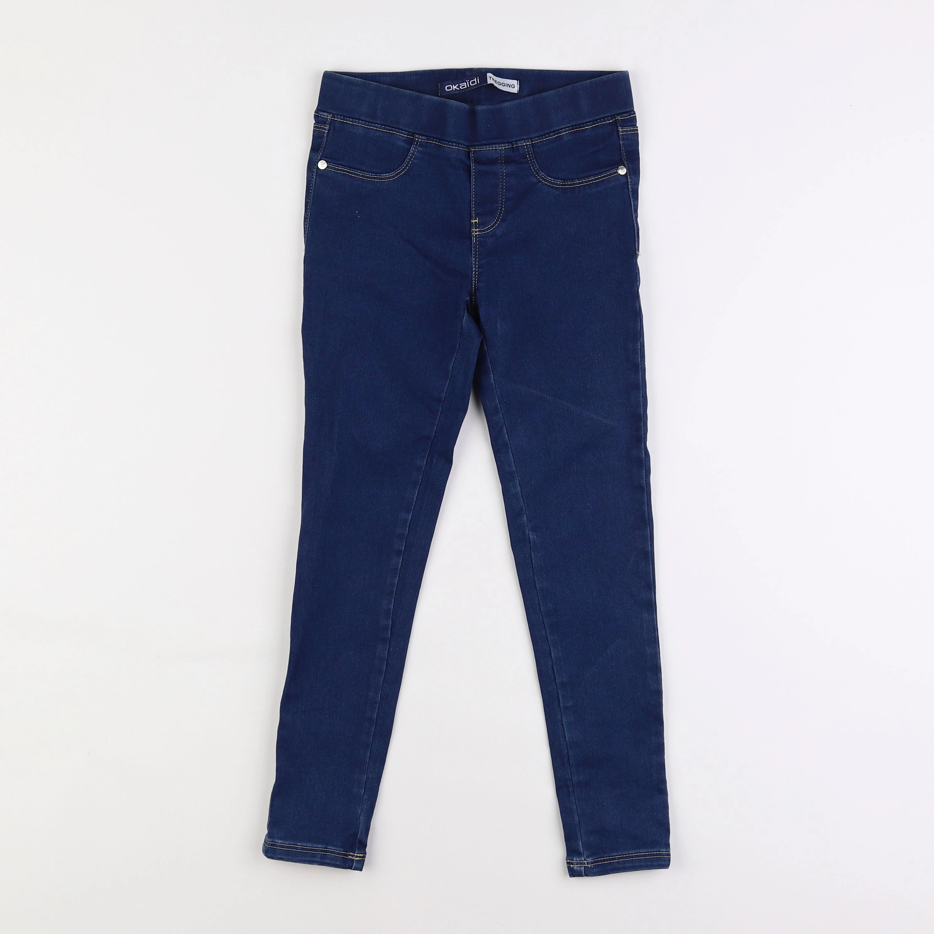 Okaidi - jegging bleu - 7 ans