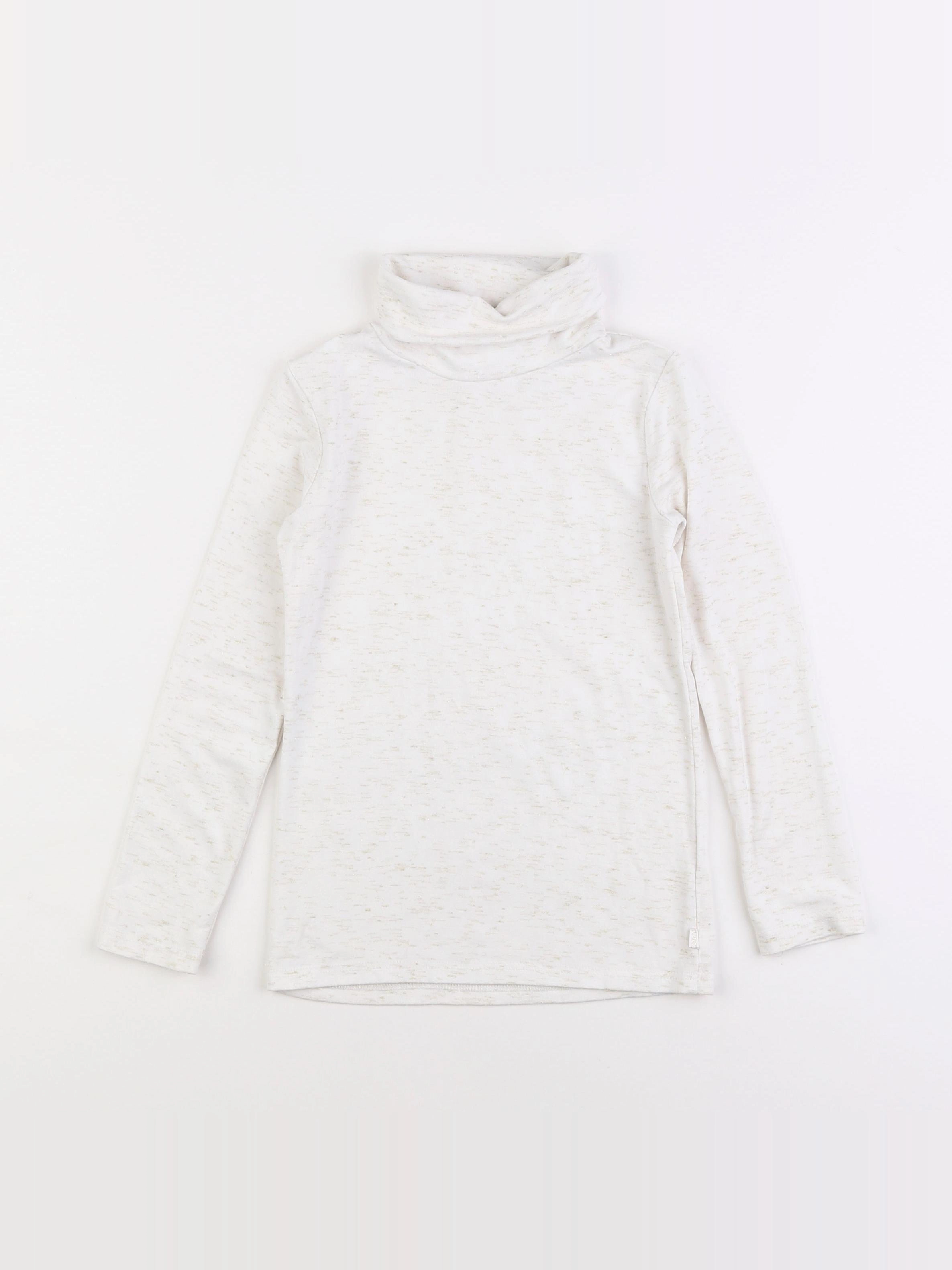 Okaidi - sous-pull blanc, or - 6 ans