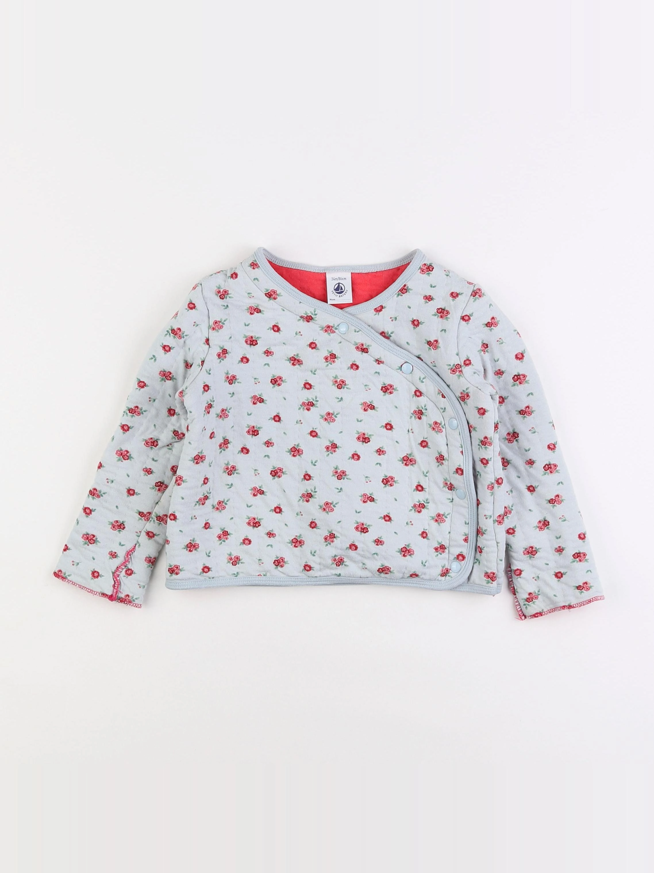 Petit Bateau - sweat gris - 2 ans