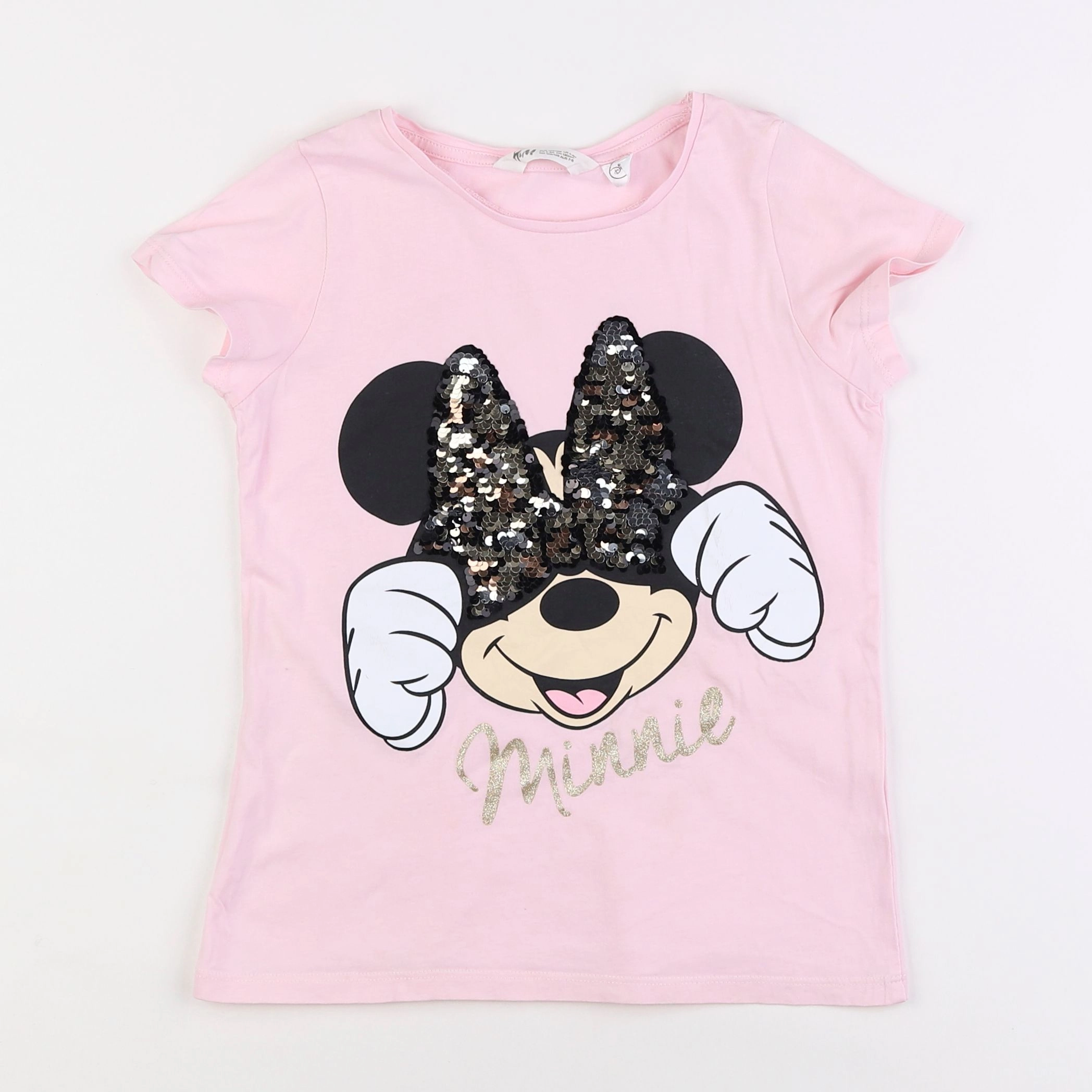 H&M - tee-shirt rose - 6/8 ans