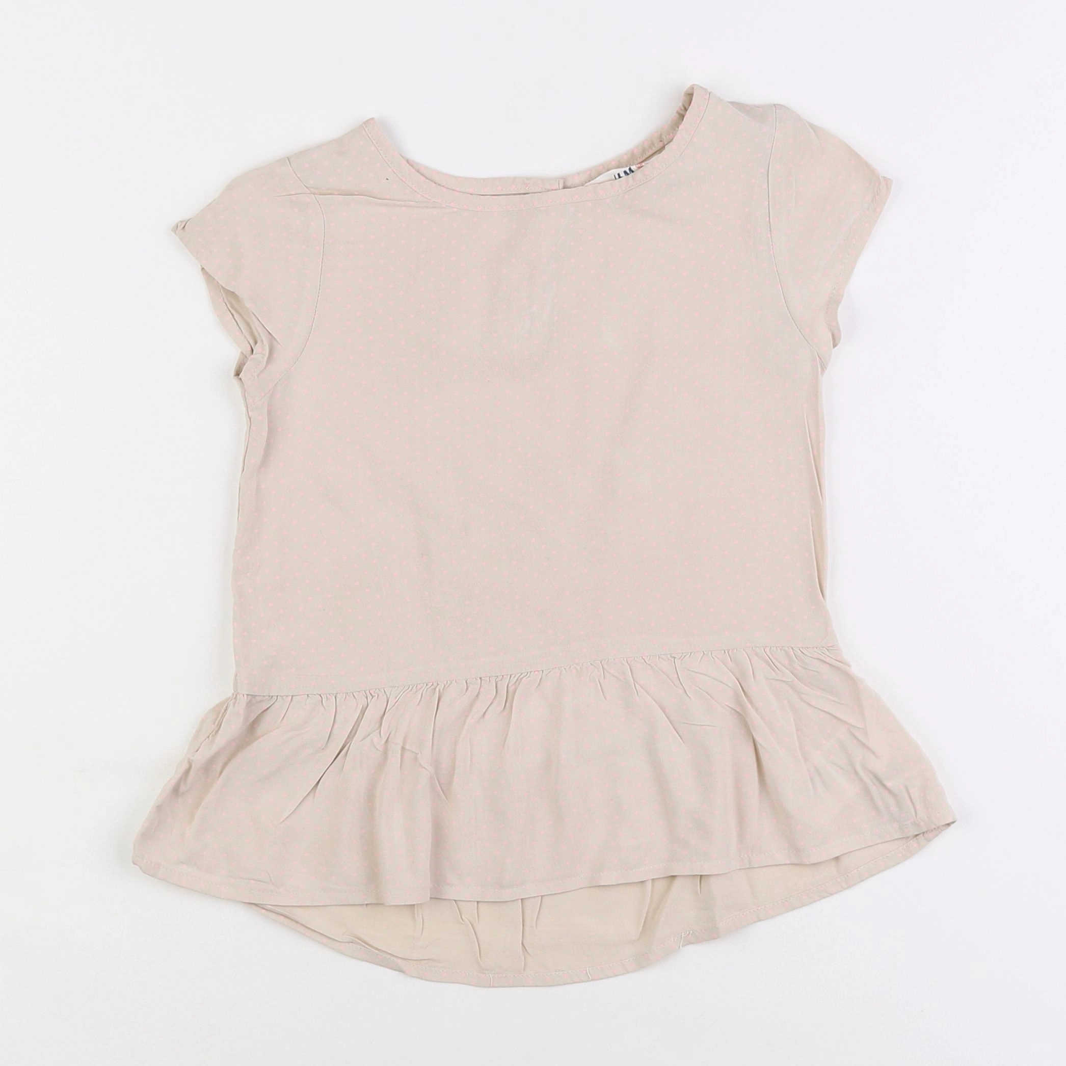 H&M - blouse beige - 5/6 ans