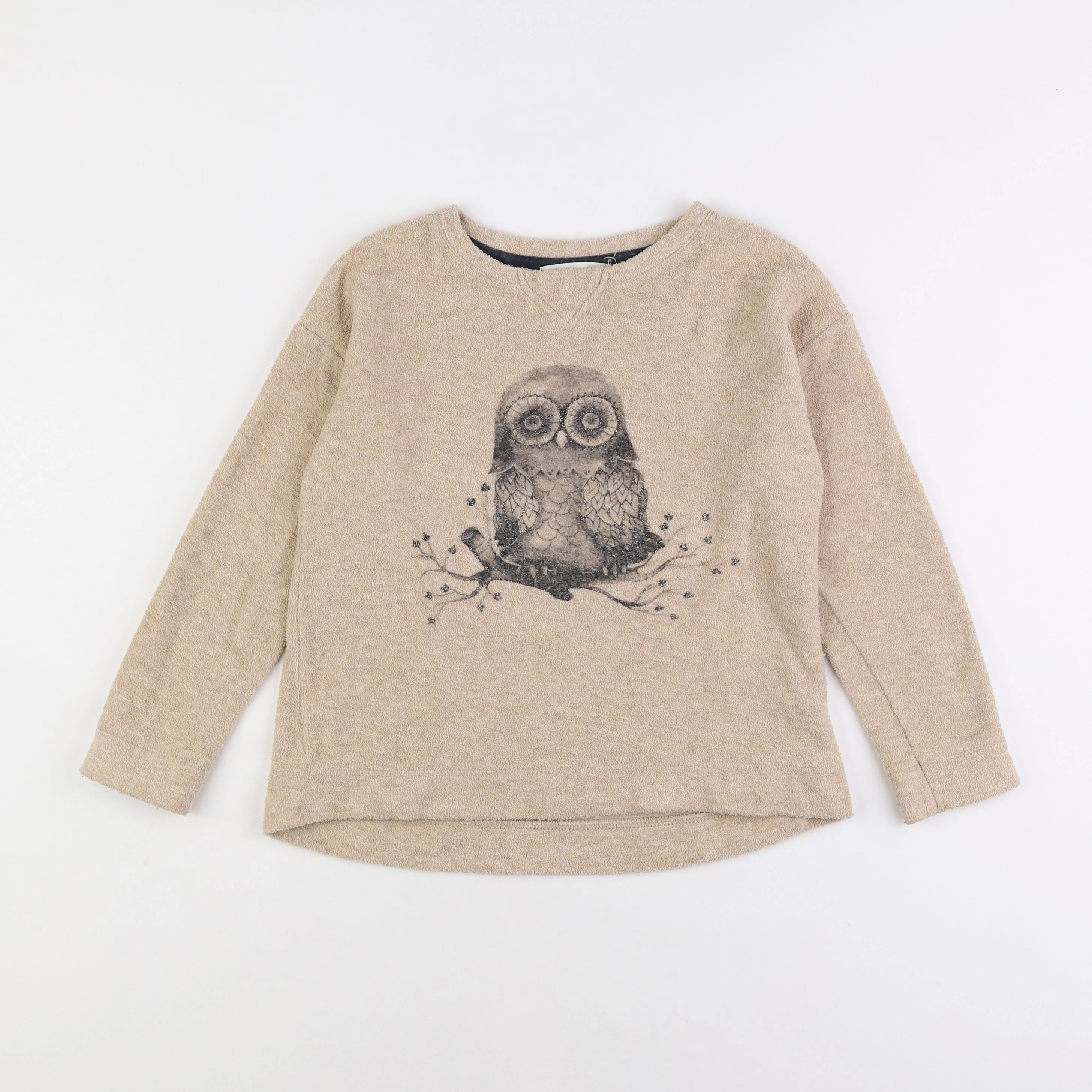 Zara - sweat beige - 8 ans