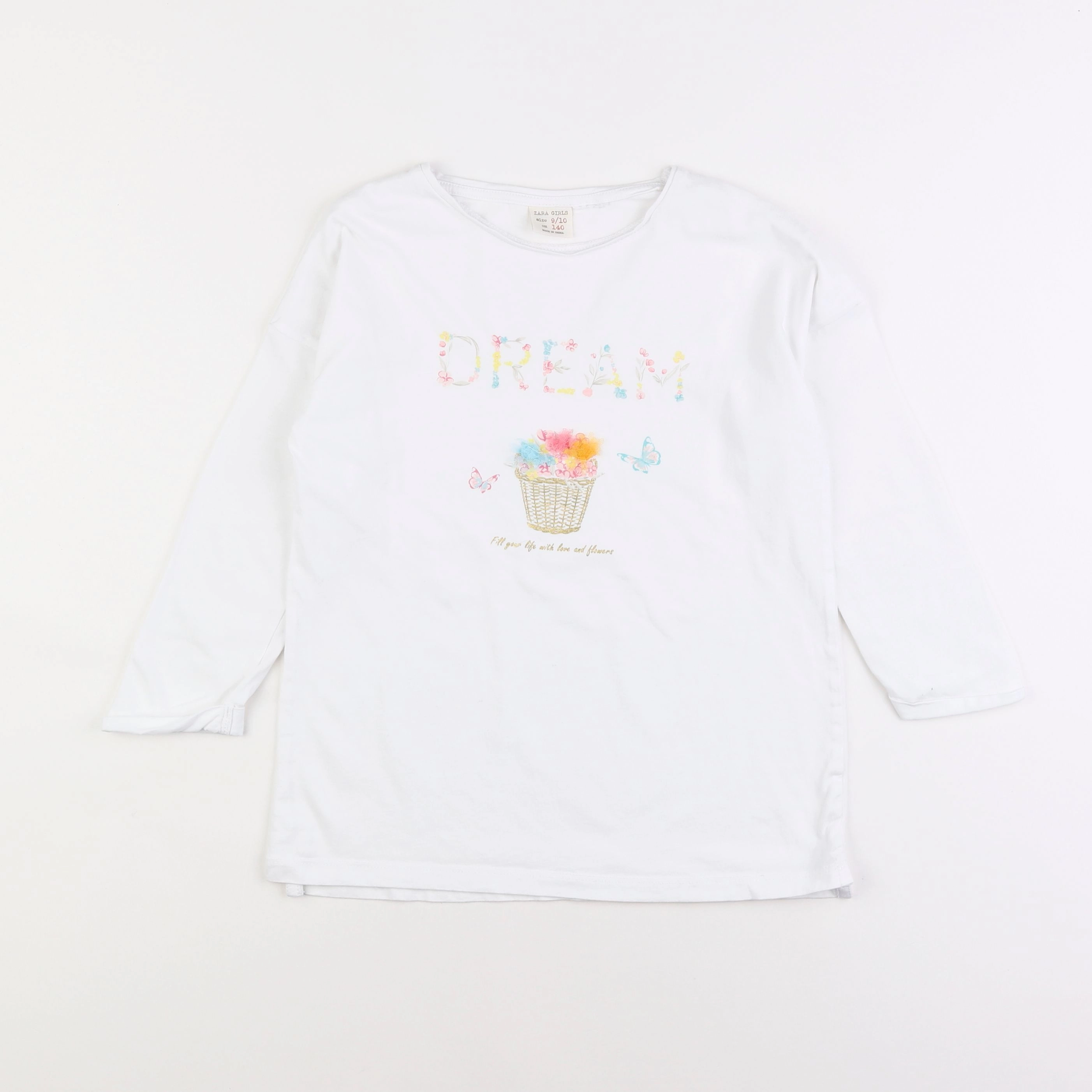 Zara - tee-shirt blanc - 9/10 ans