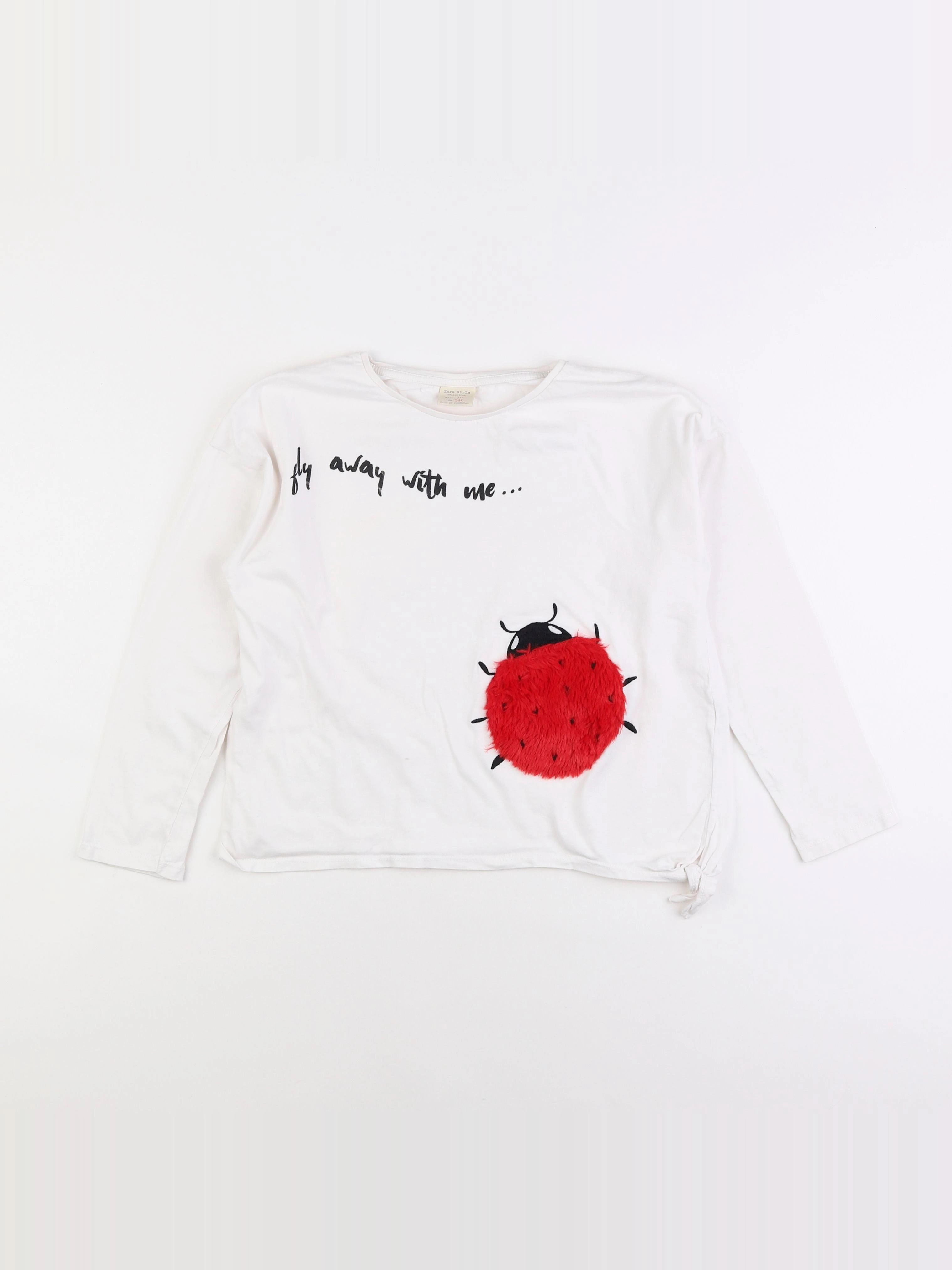 Zara - tee-shirt blanc - 10 ans