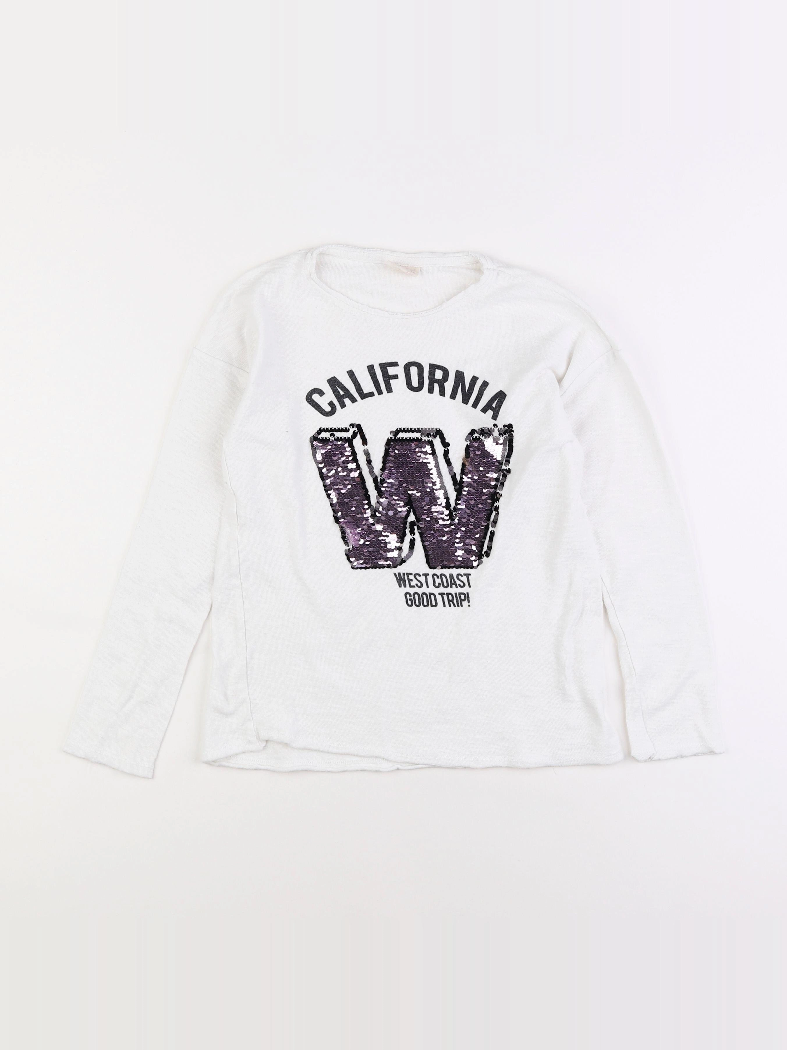 Zara - tee-shirt blanc - 9/10 ans