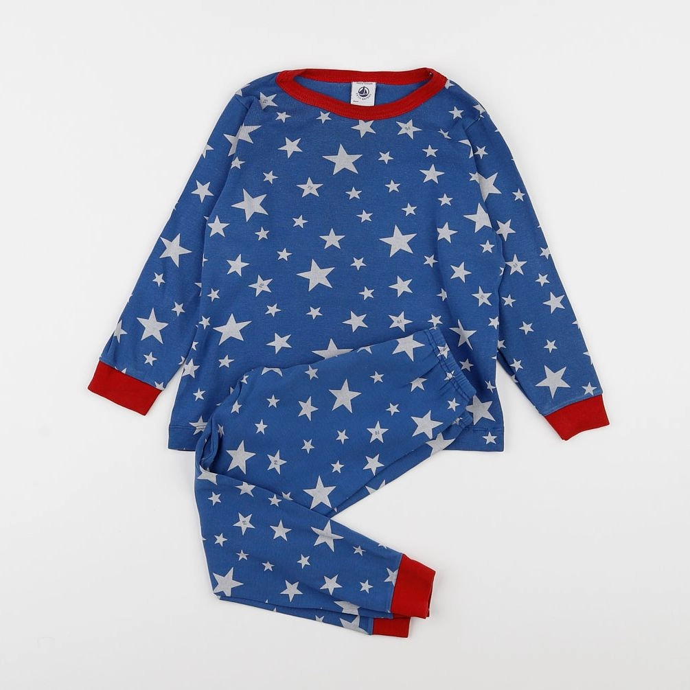 Petit Bateau - pyjama coton bleu - 4 ans