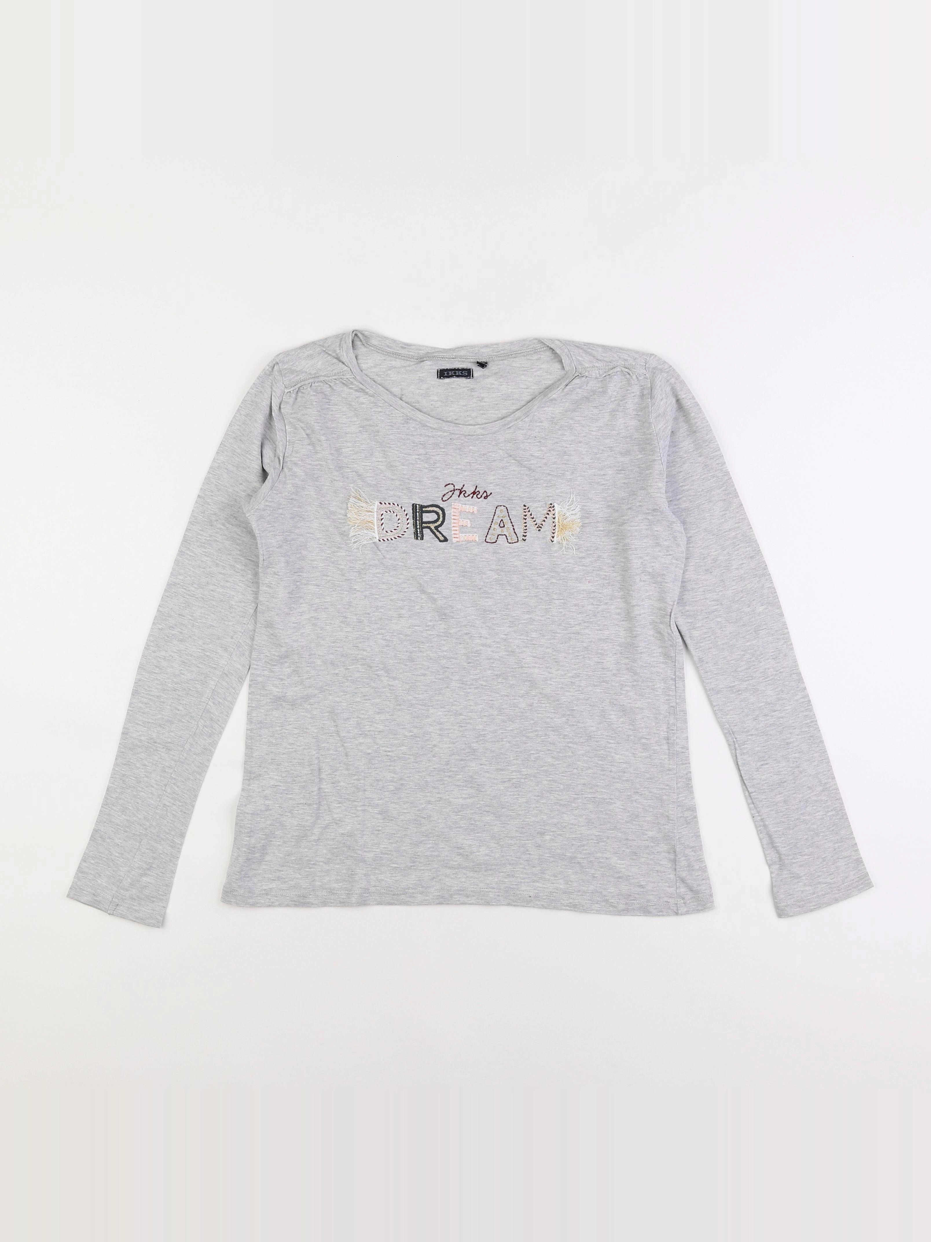 IKKS - tee-shirt gris - 12 ans