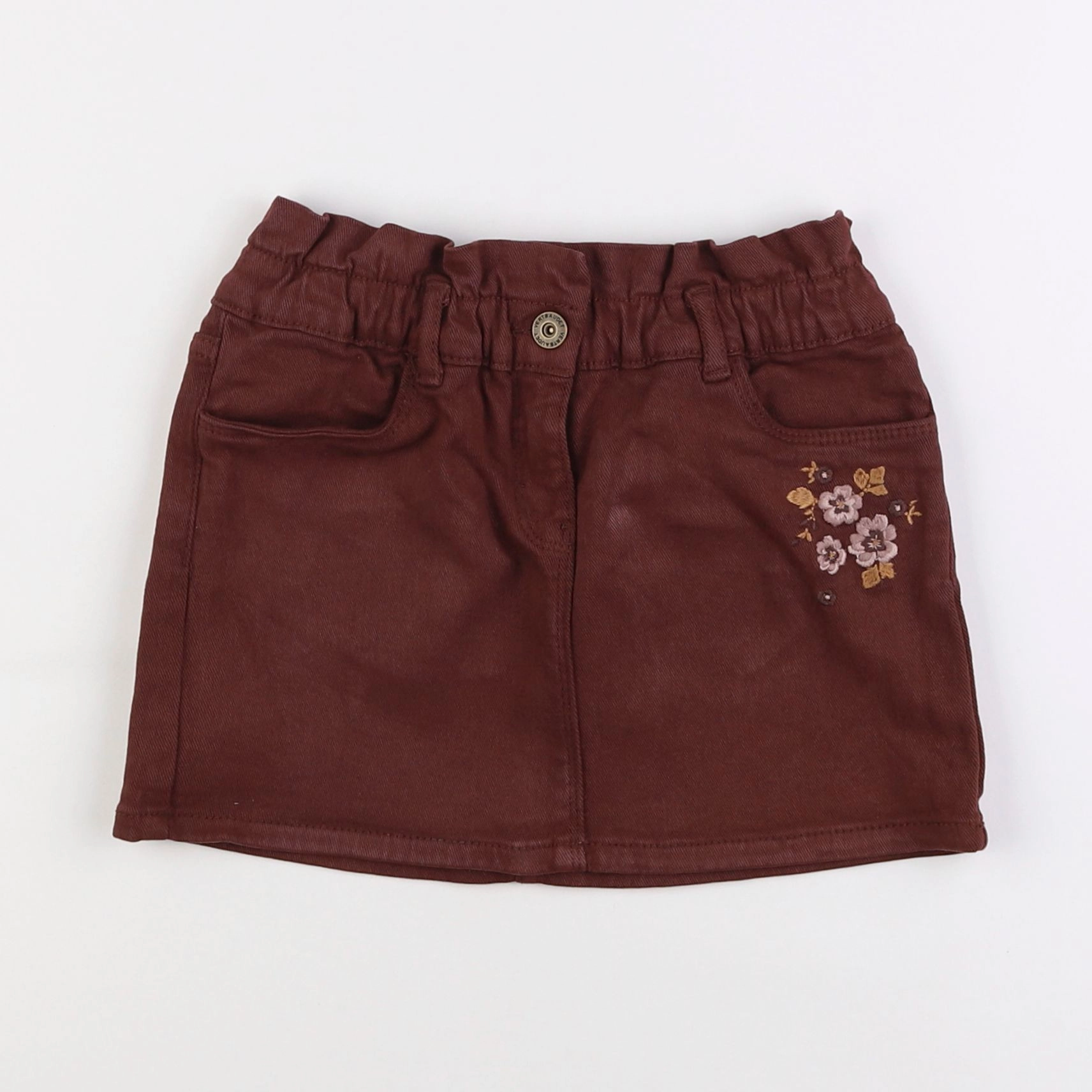 Vertbaudet - jupe rouge - 6 ans