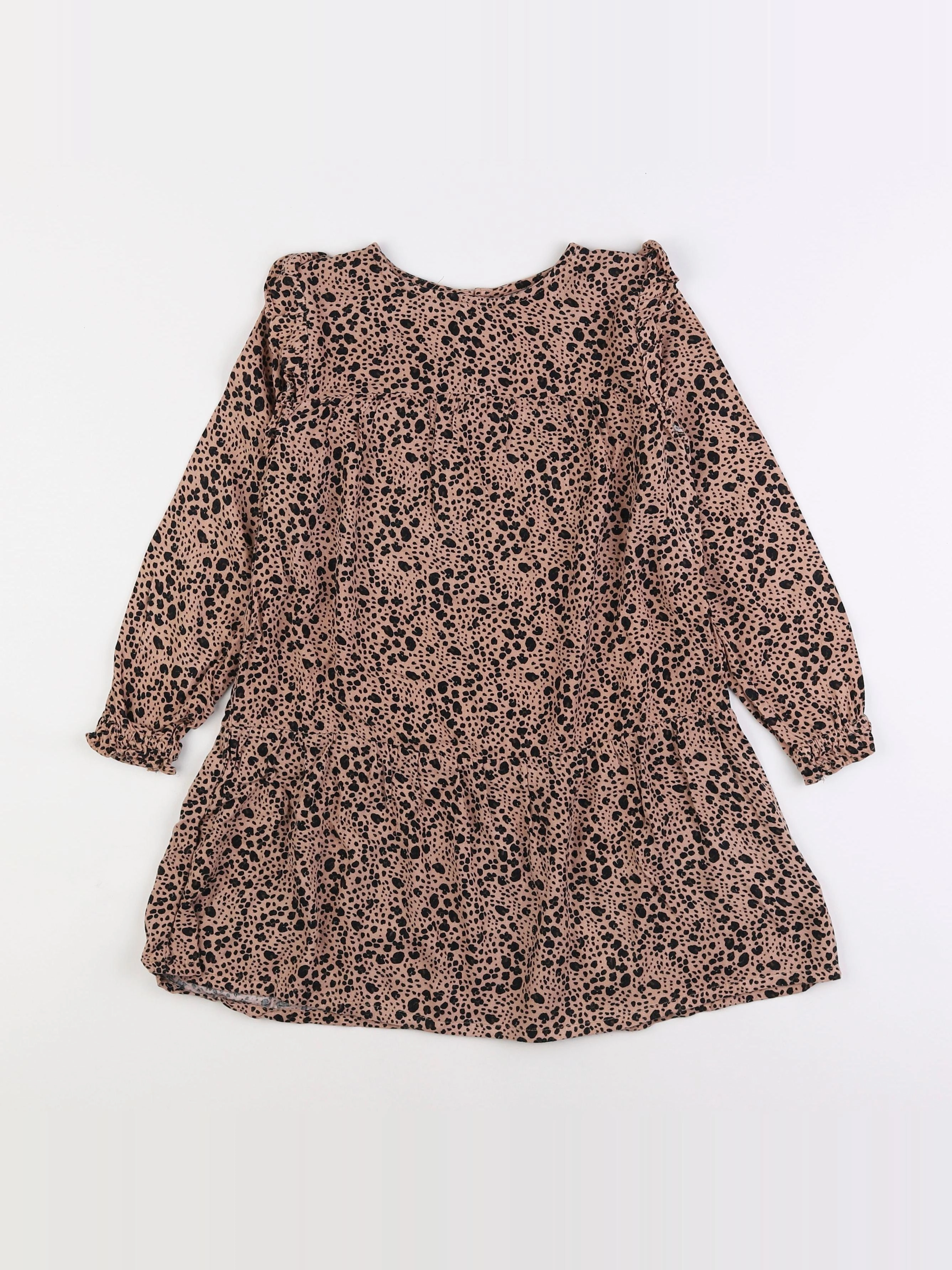 Vertbaudet - robe beige - 6 ans