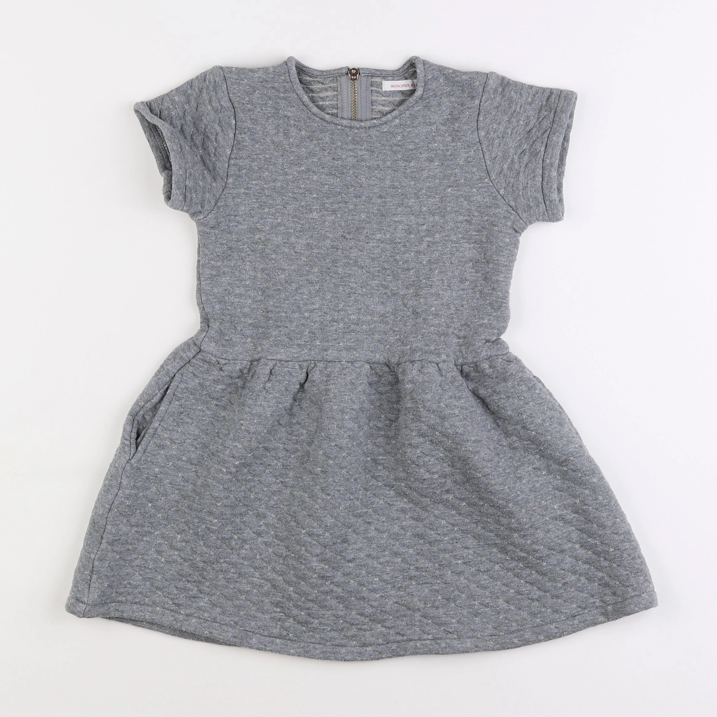 Monoprix - robe gris - 4 ans