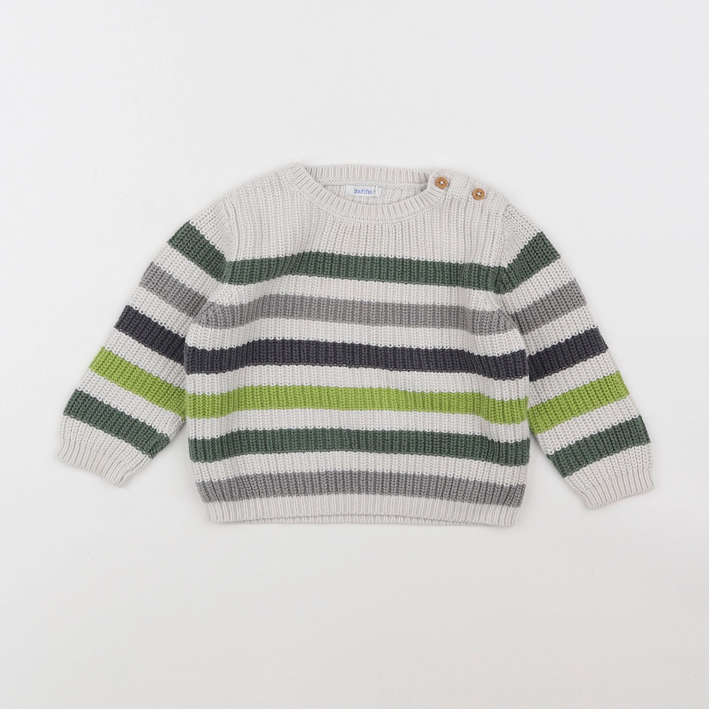 Boutchou - pull multicolore - 18 mois