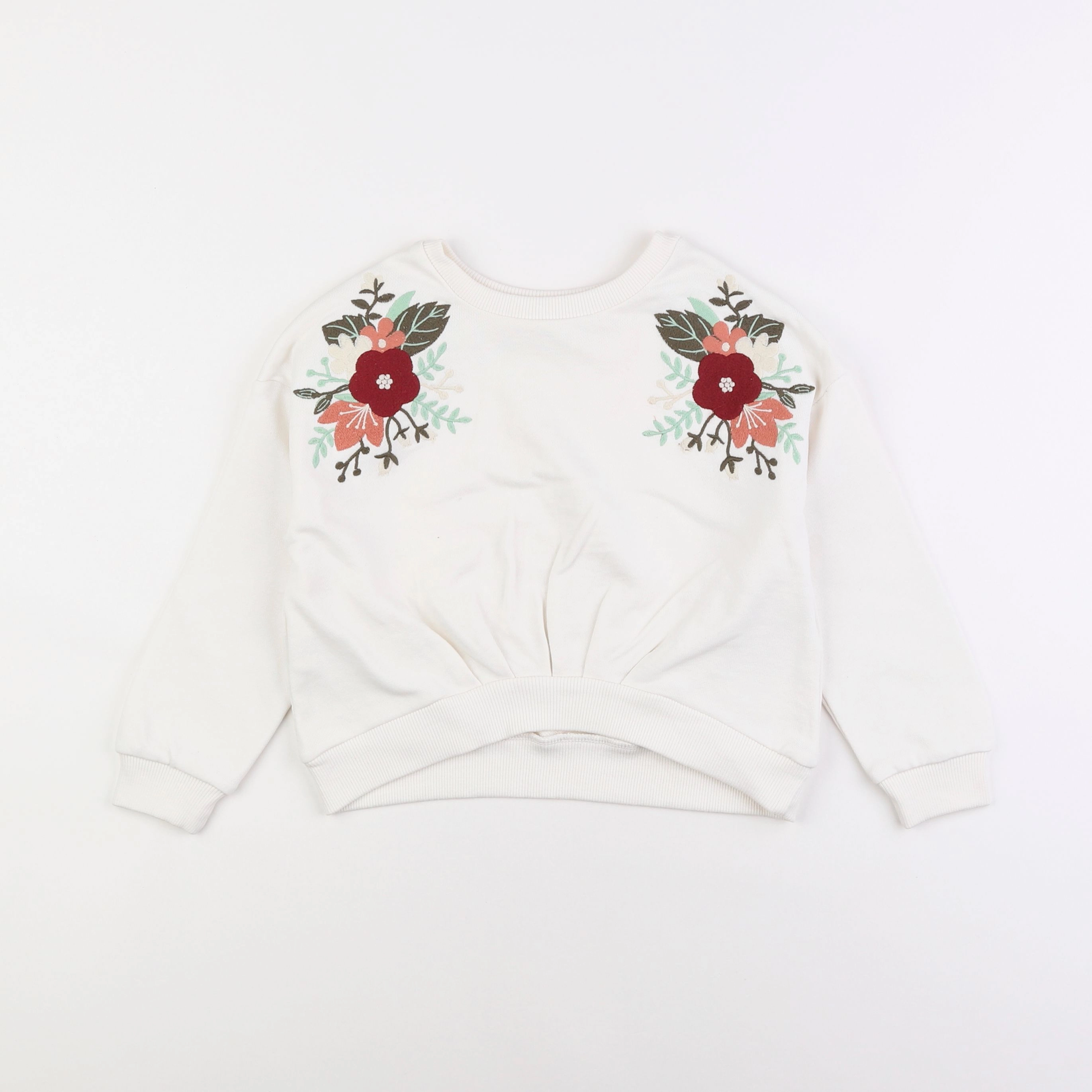 Mango - sweat blanc - 6 ans