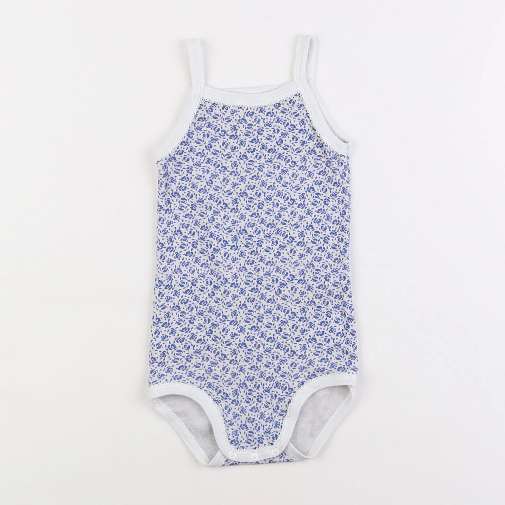 Petit Bateau - body bleu - 2 ans