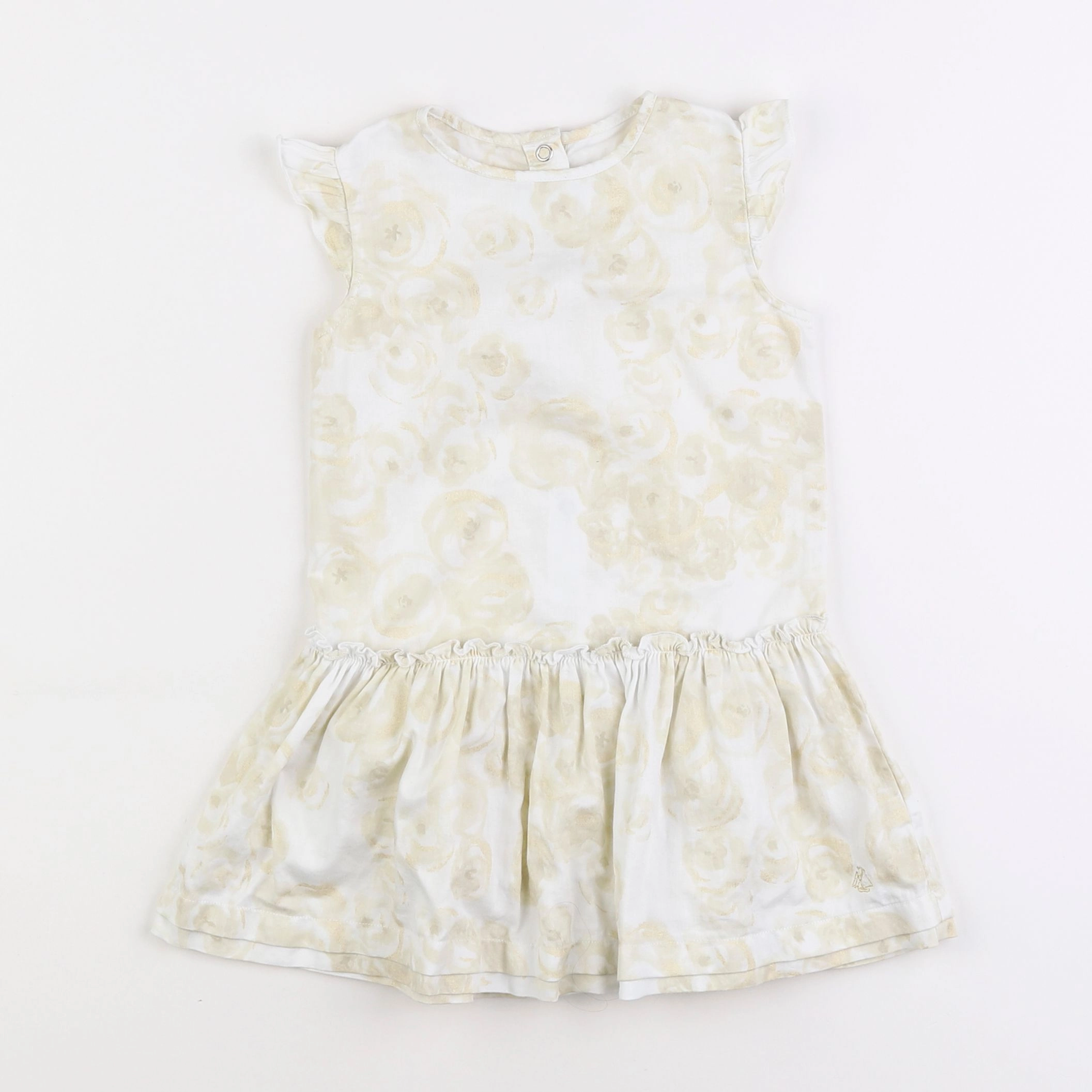 Petit Bateau - robe beige - 2 ans