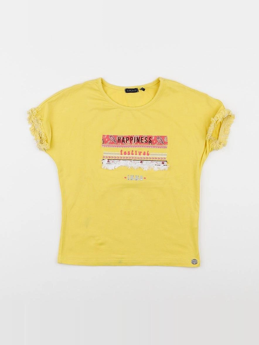 IKKS - tee-shirt jaune - 8 ans