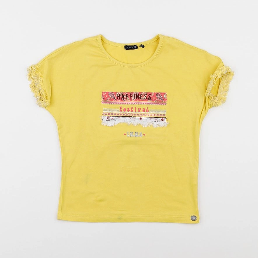 IKKS - tee-shirt jaune - 8 ans