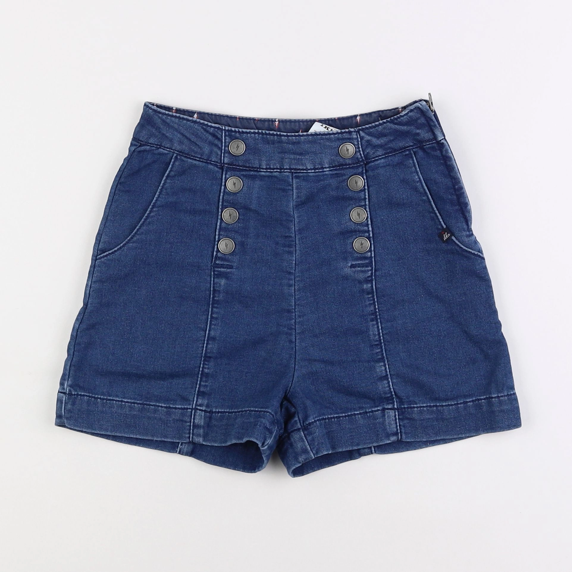 IKKS - short bleu - 8 ans