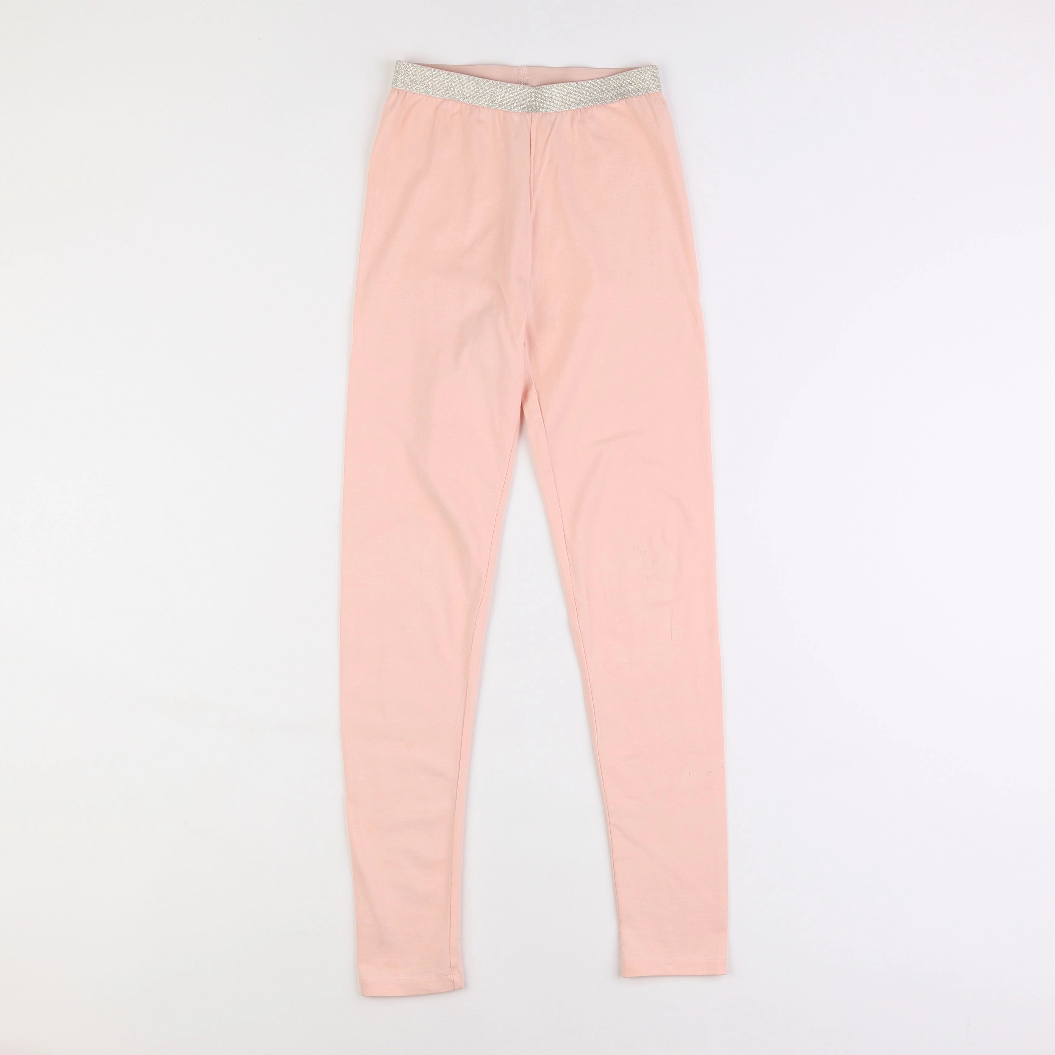 Vertbaudet - legging argent, rose - 10 ans