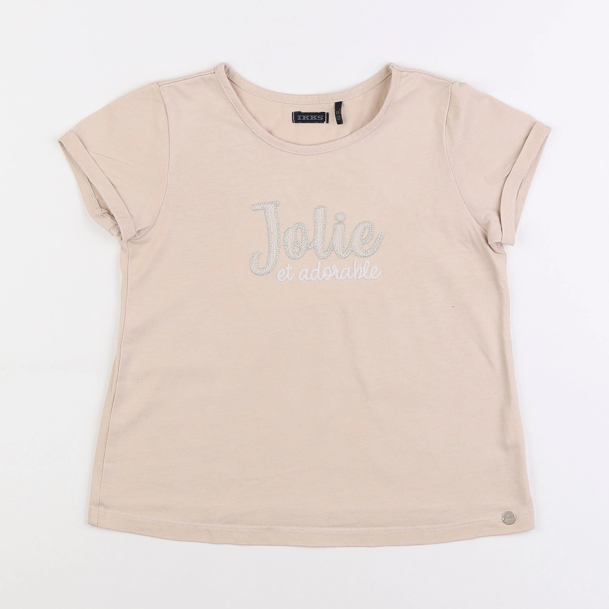 IKKS - tee-shirt beige - 8 ans