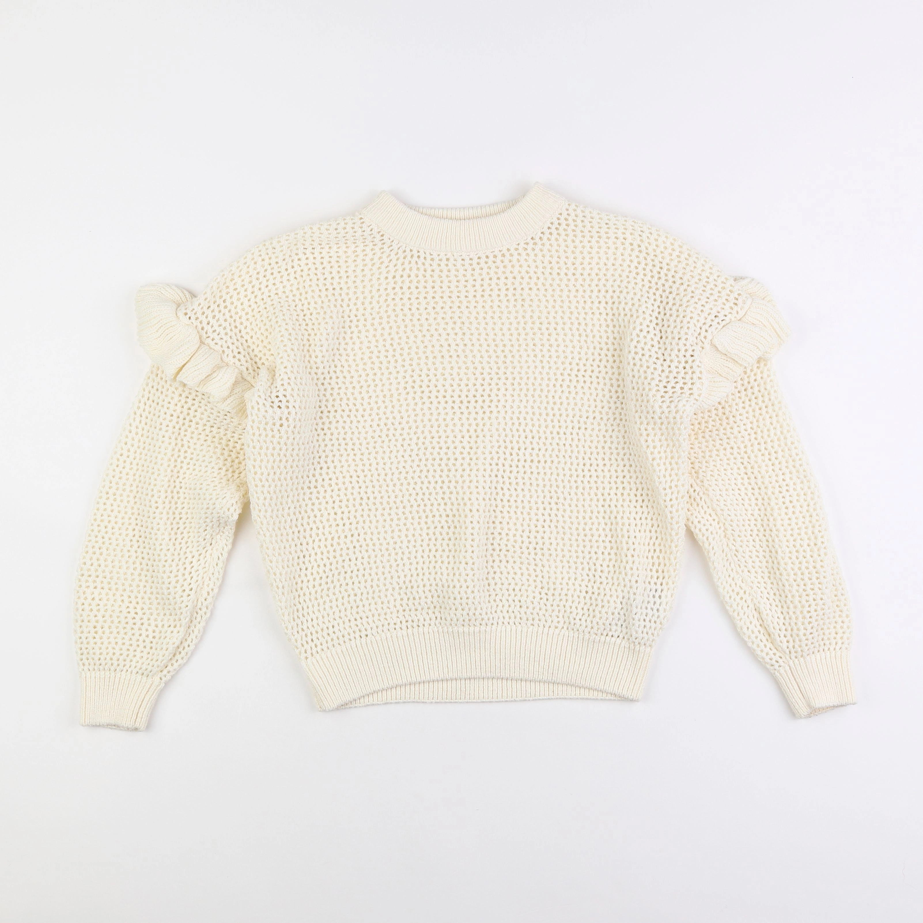 Vertbaudet - pull beige - 10 ans