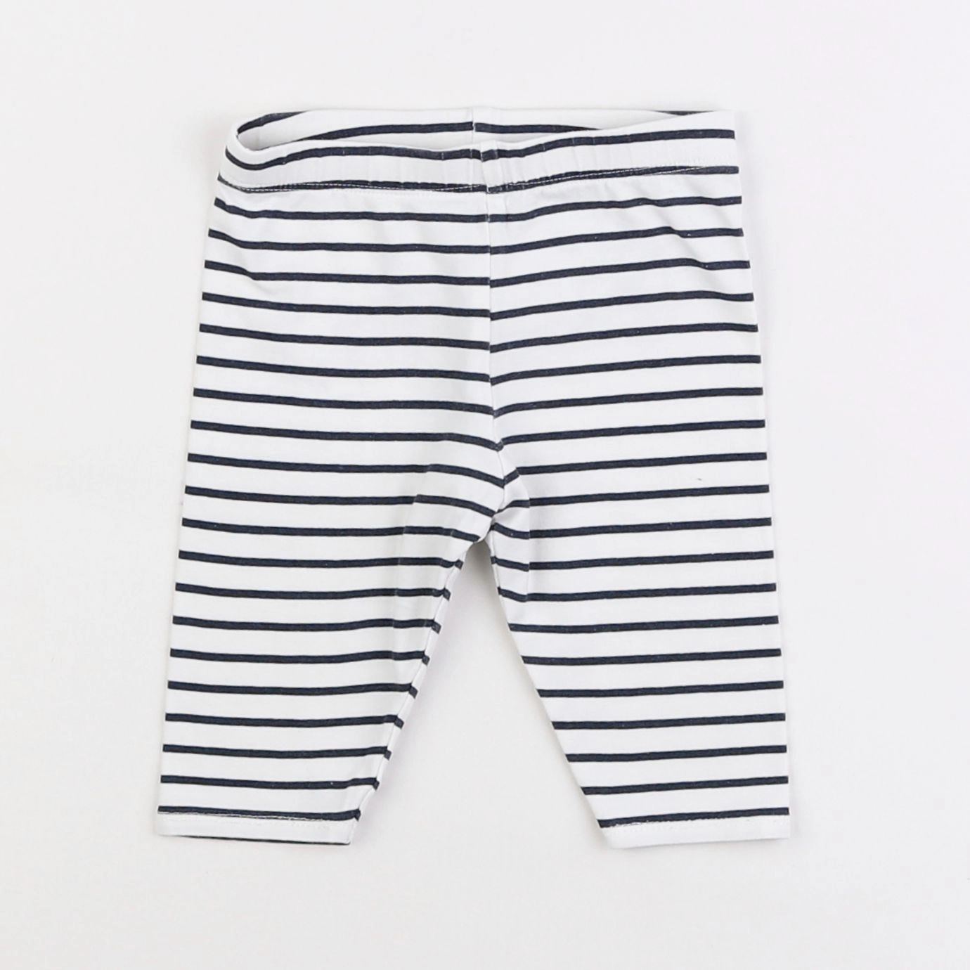 Vertbaudet - legging bleu, blanc - 12 mois