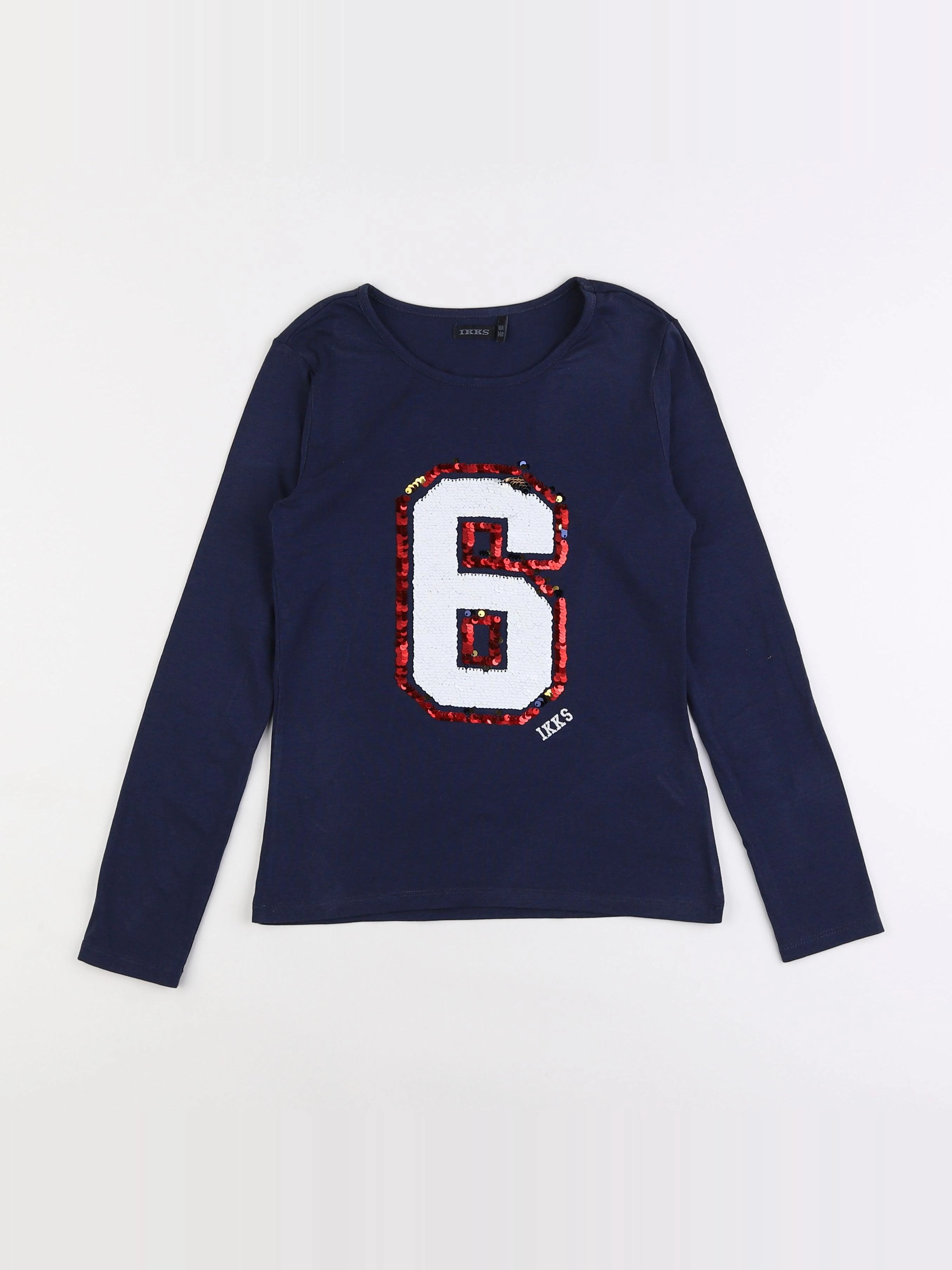 IKKS - tee-shirt bleu - 10 ans