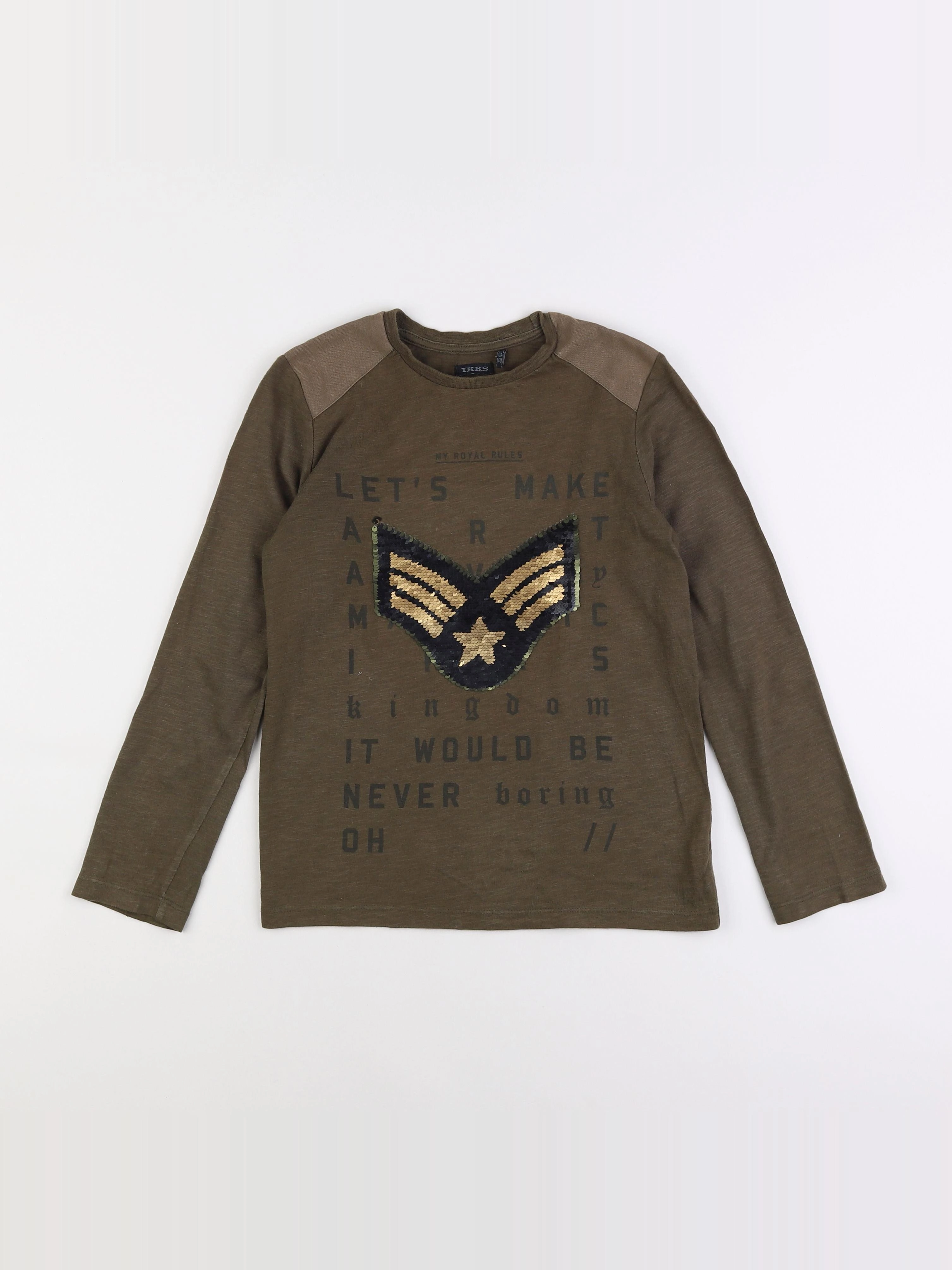 IKKS - tee-shirt vert - 10 ans