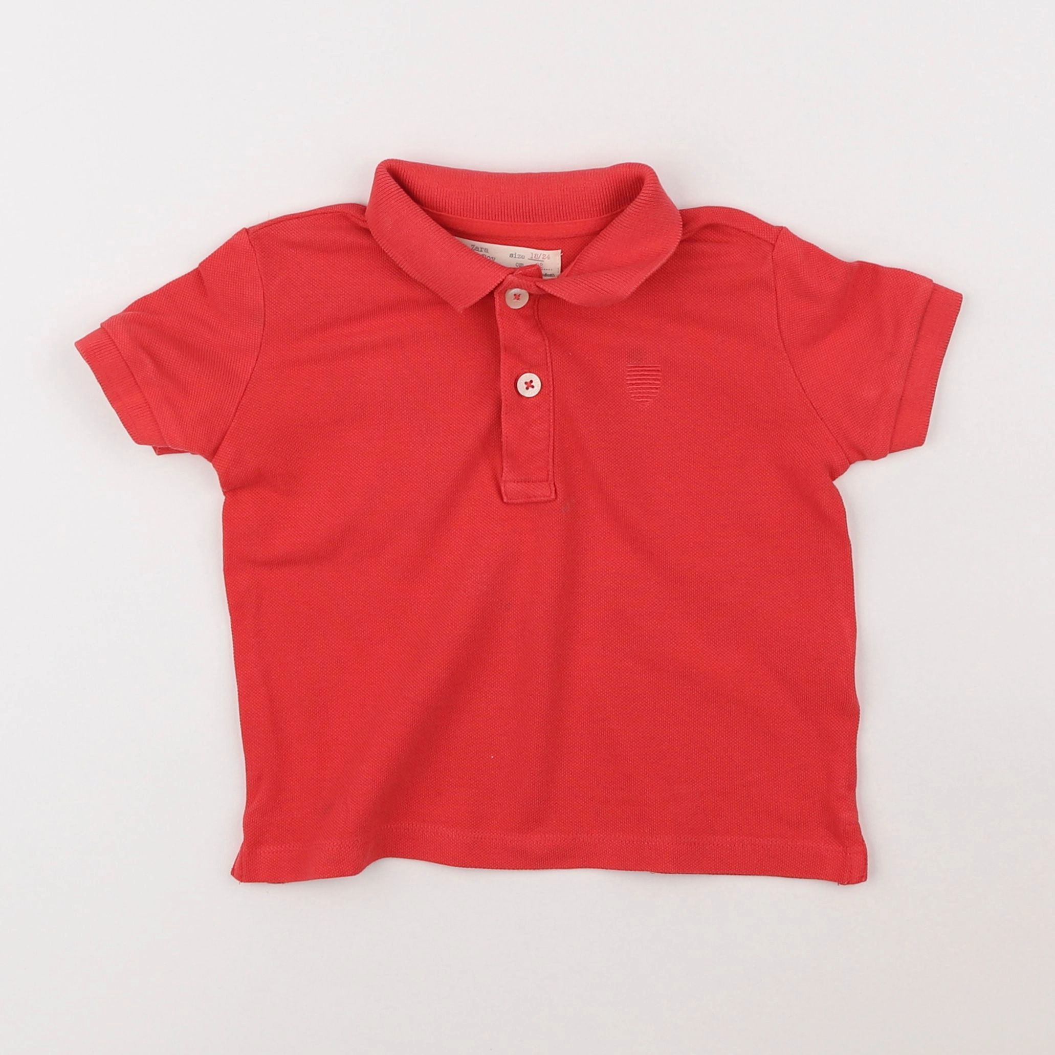 Zara - polo rouge - 18 mois à 2 ans