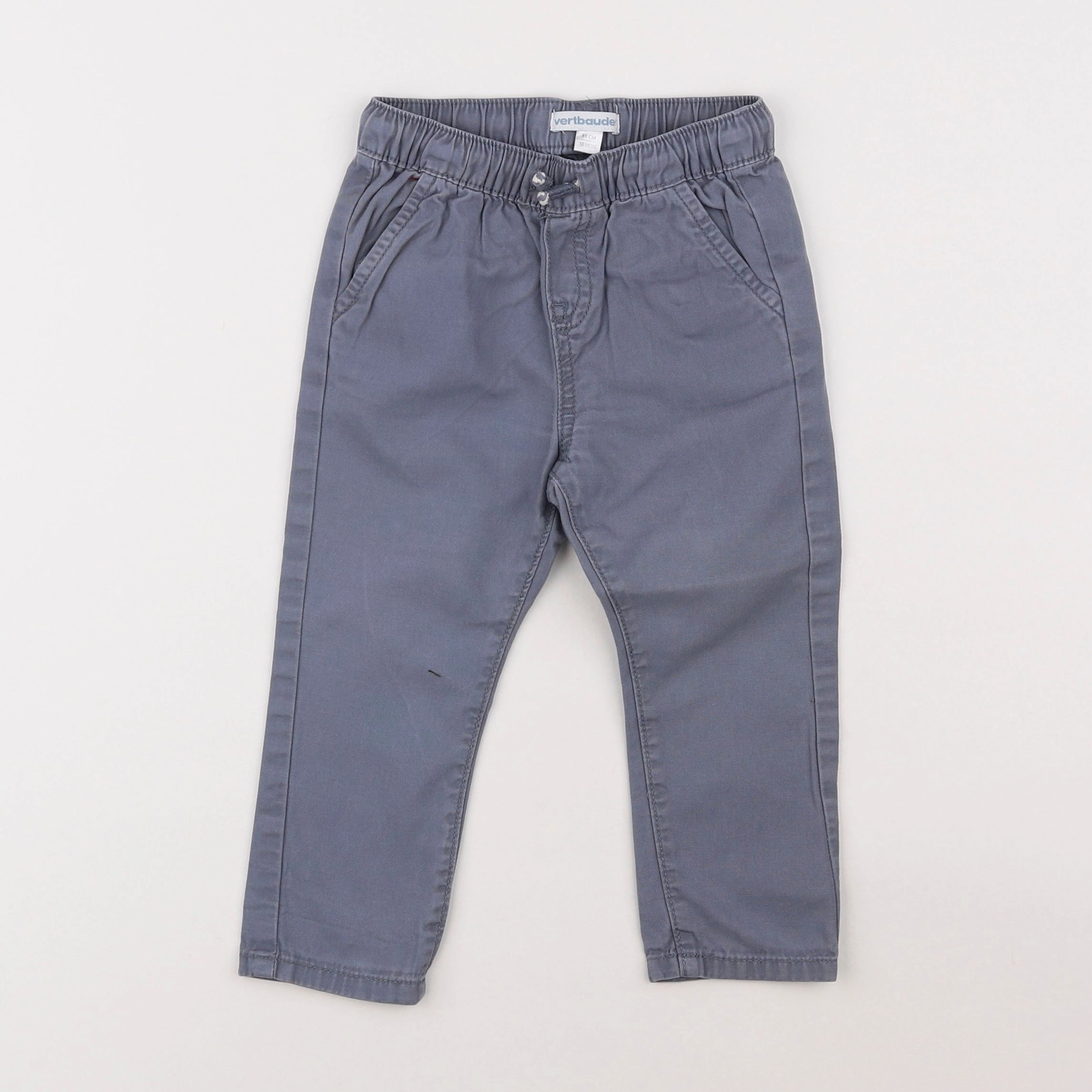 Vertbaudet - pantalon gris - 18 mois