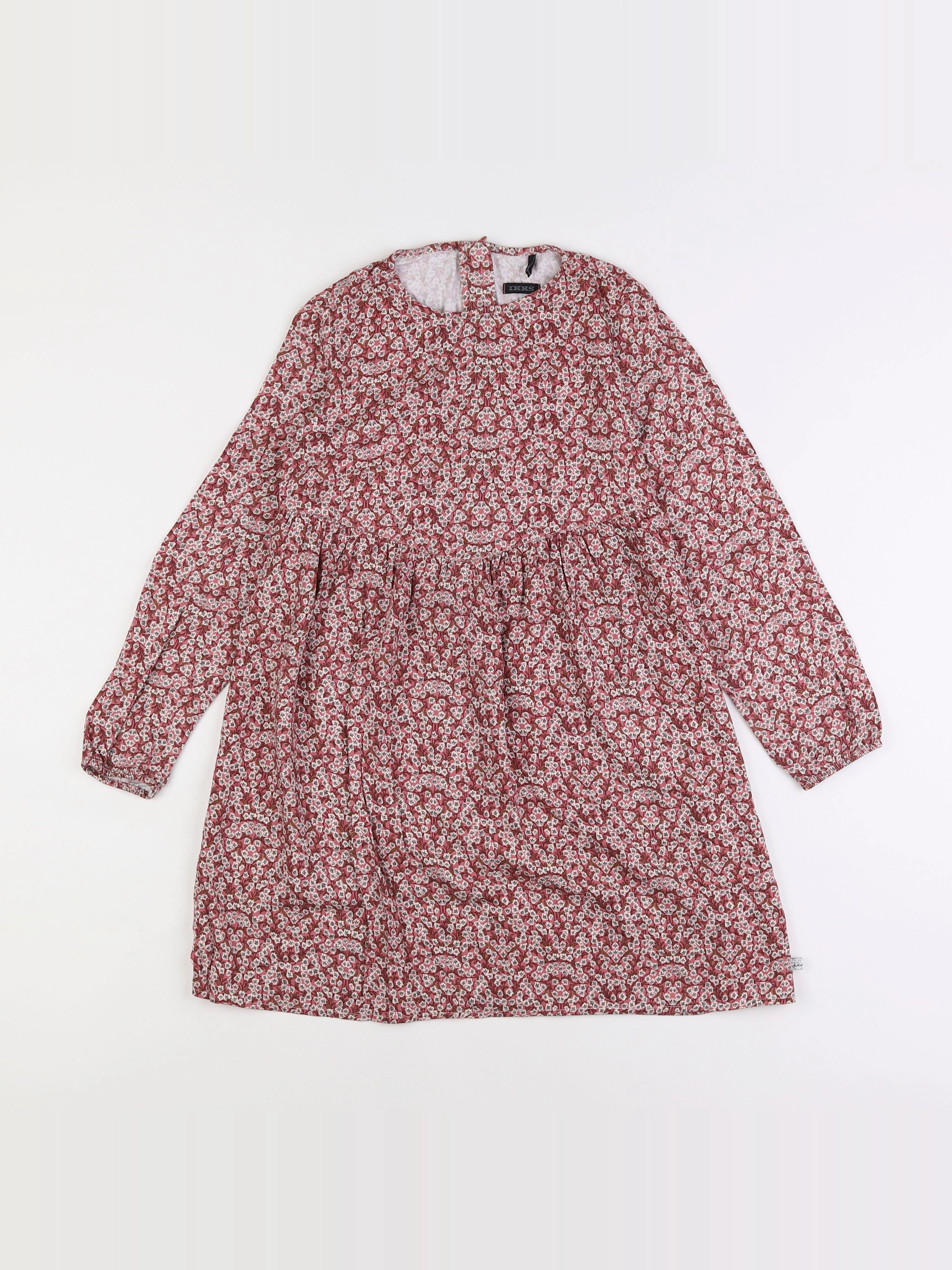 IKKS - robe rose - 10 ans