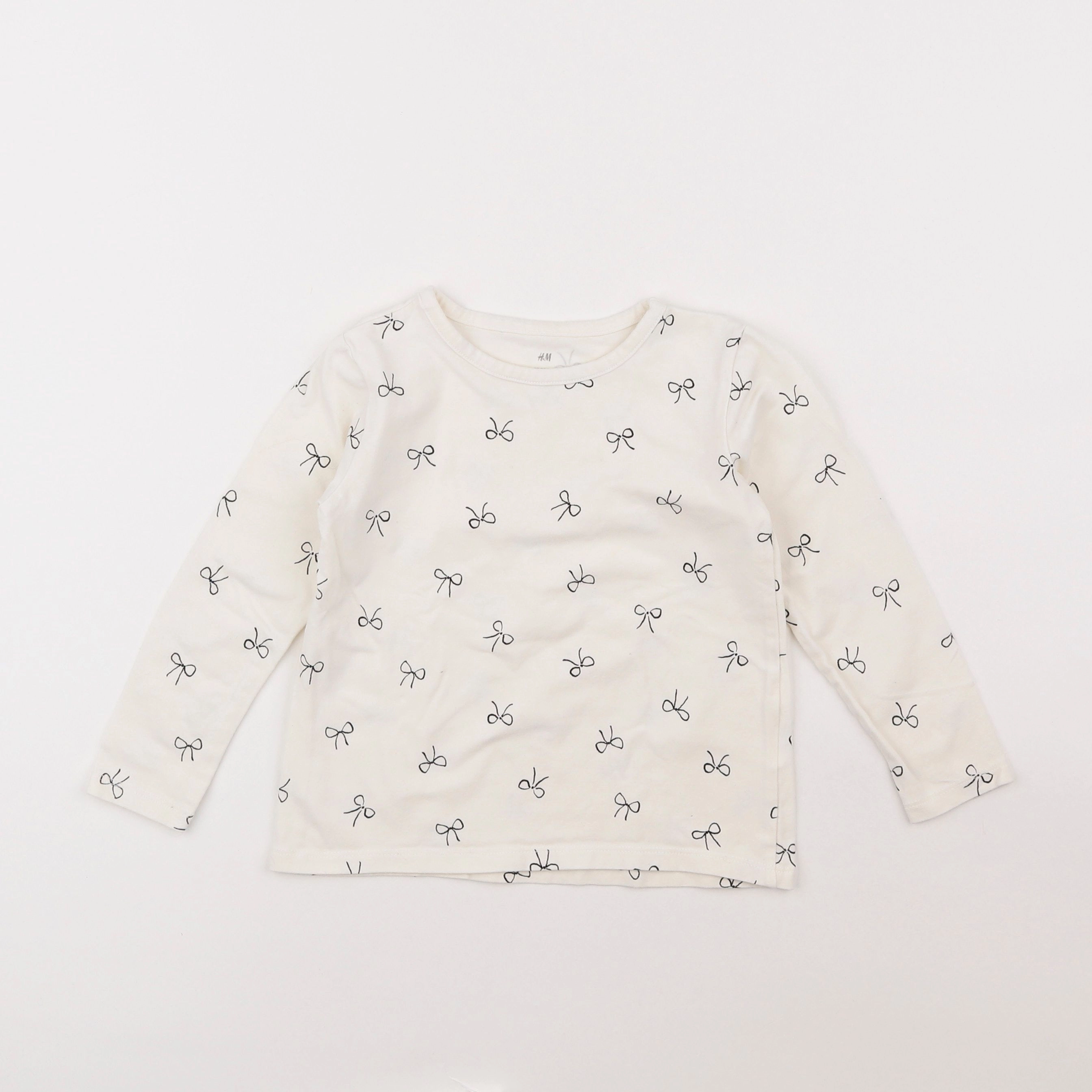 H&M - tee-shirt blanc - 2/4 ans