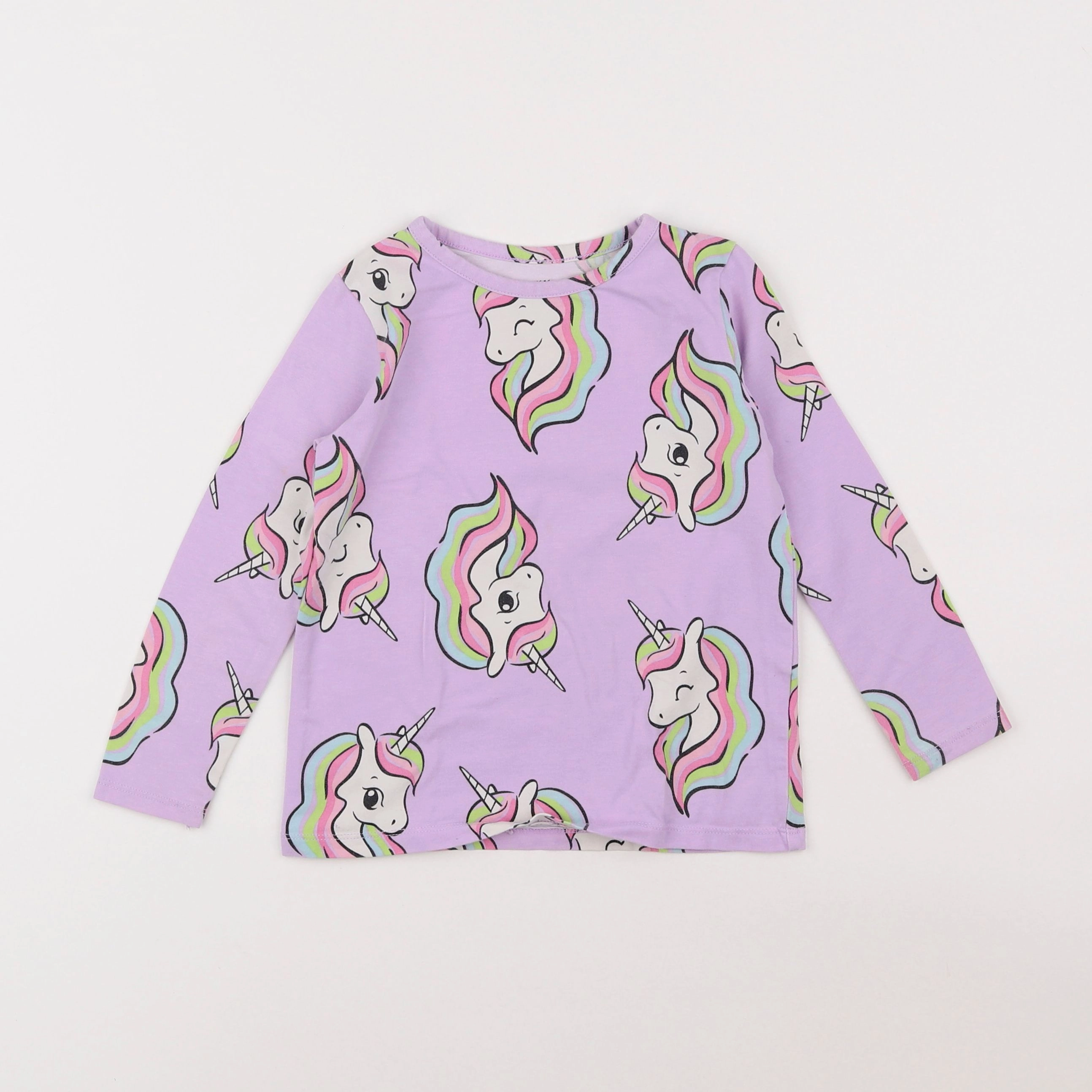 H&M - tee-shirt violet - 2/4 ans