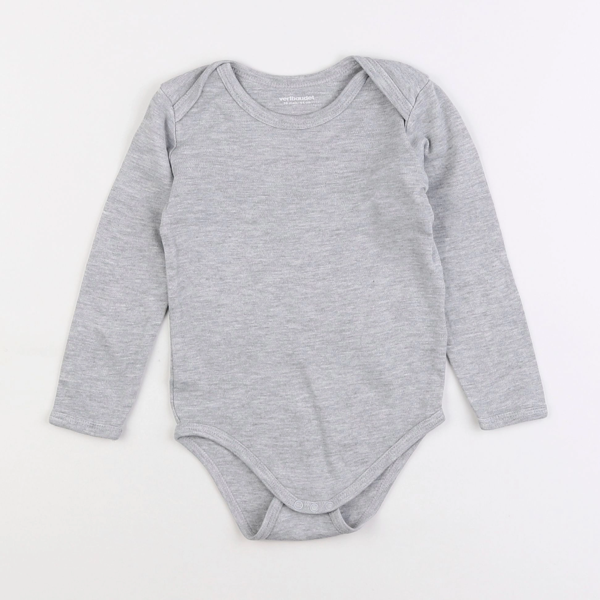 Vertbaudet - body gris - 3 ans