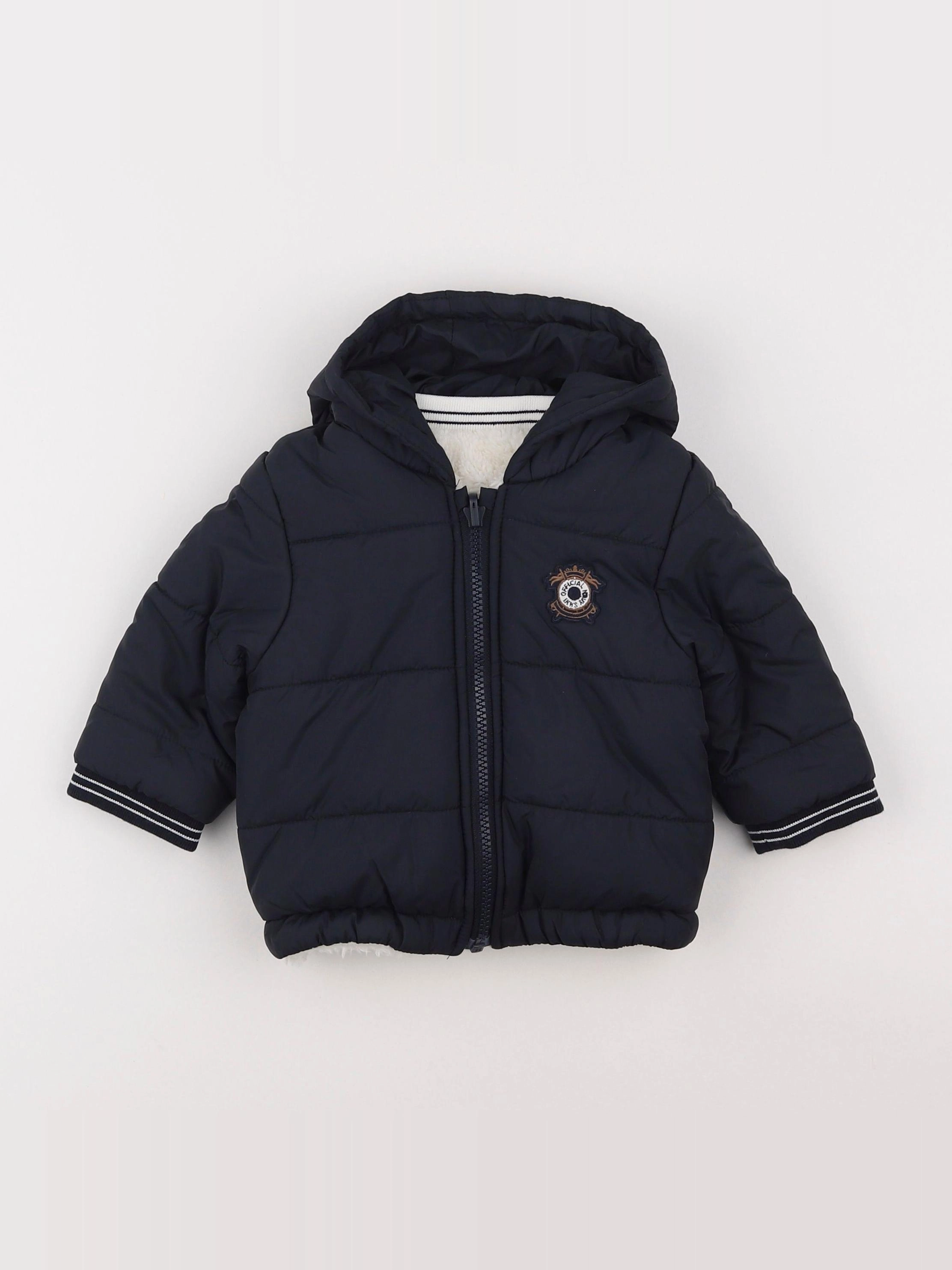 IKKS - doudoune réversible bleu - 12 mois